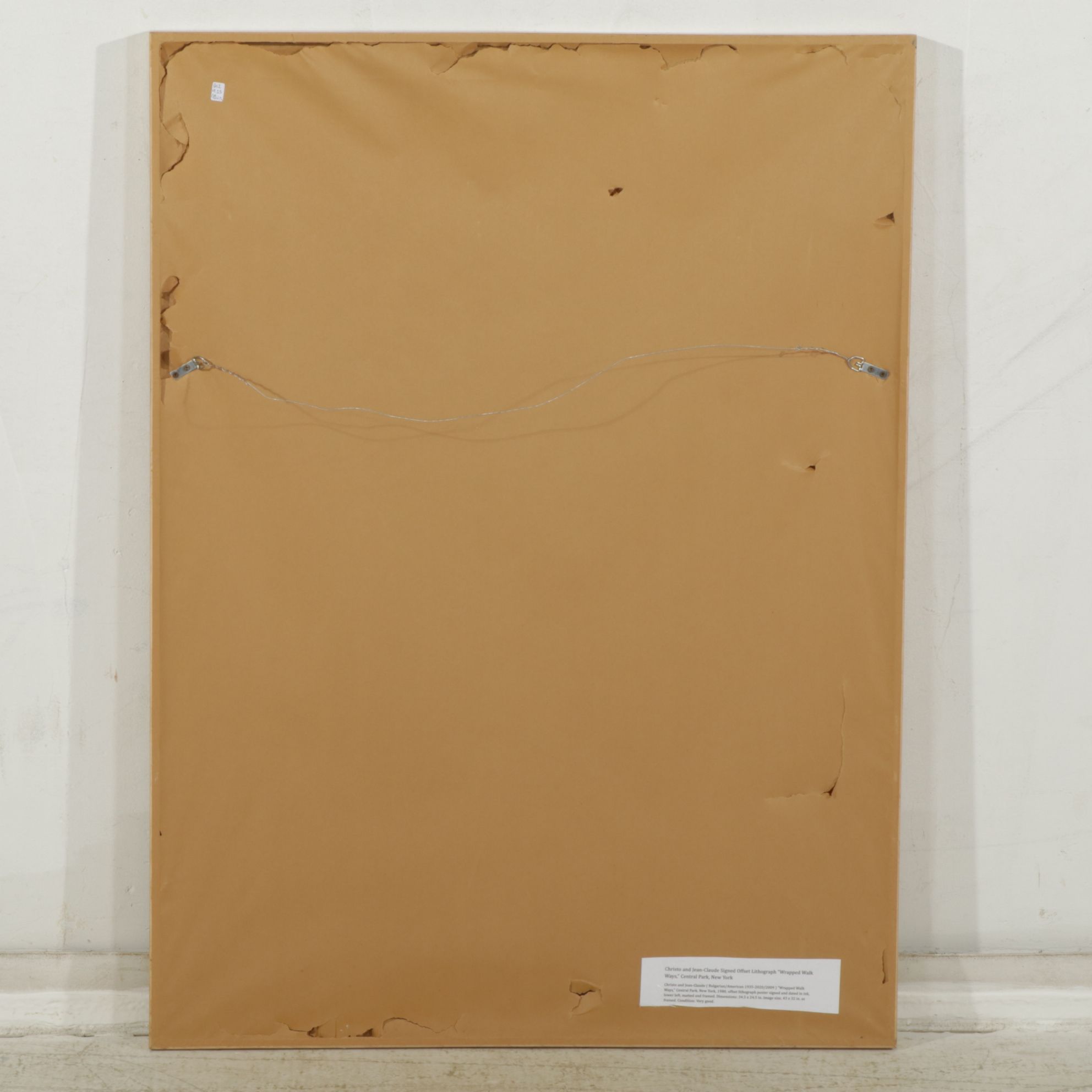 Signed Christo and Jean-Claude "Wrapped Walk Ways" Offset Lithograph, 1980