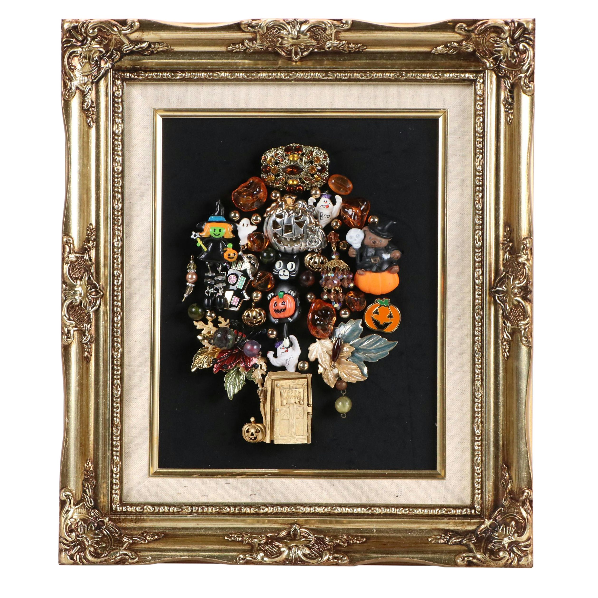 Karen Pagán Jewelry Art Halloween Collage, 2025