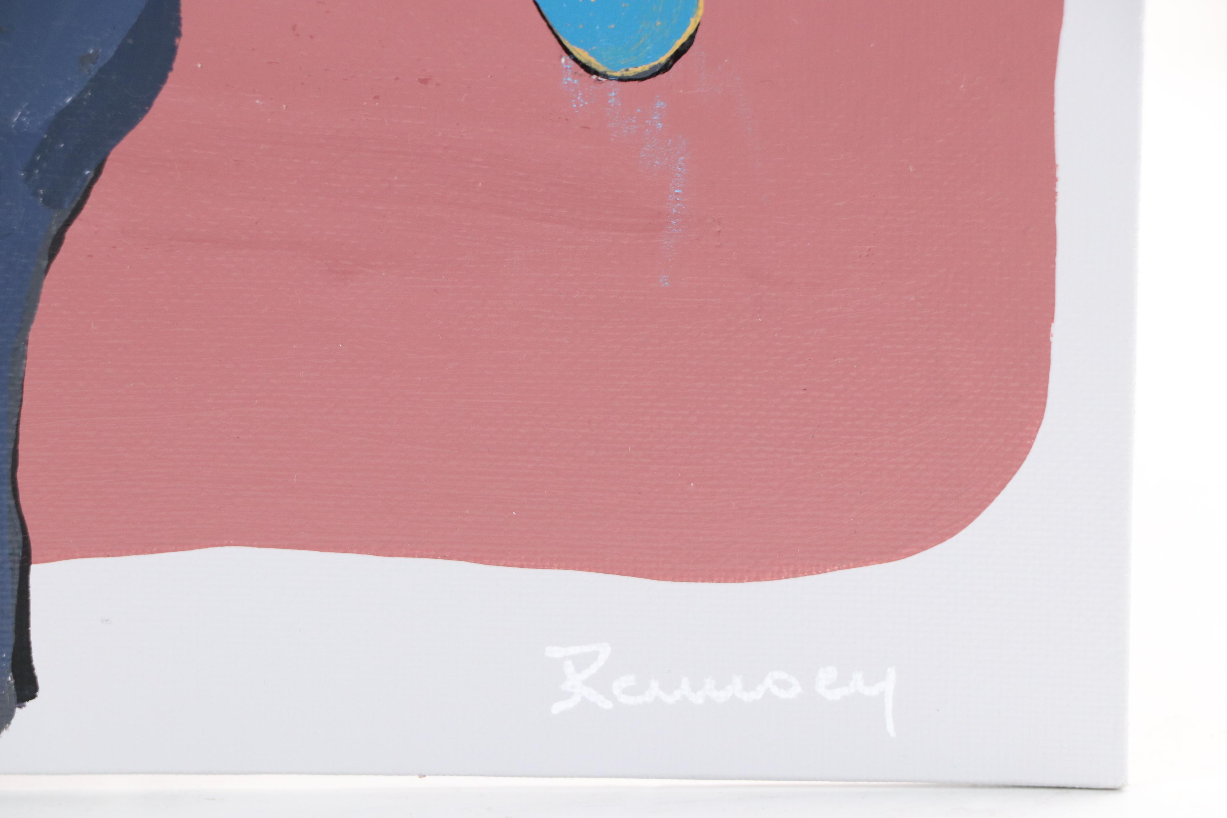 Joshua Ramsey Stylized Southwestern Acrylic Painting "Desert Wanderer II," 2025