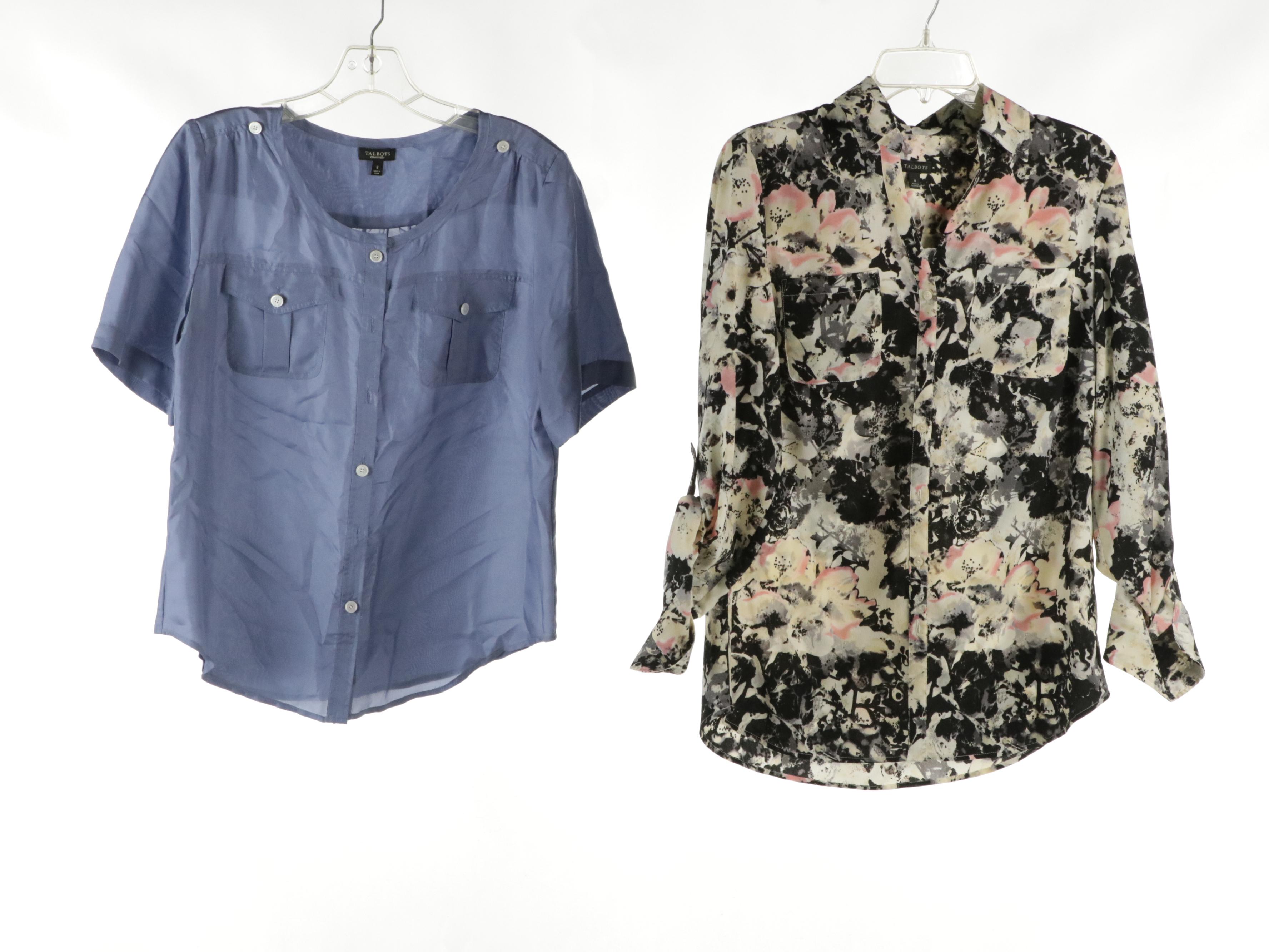 Harold's Lace-Trimmed Silk Tank, Talbots and Ann Taylor Blouses, With Tags