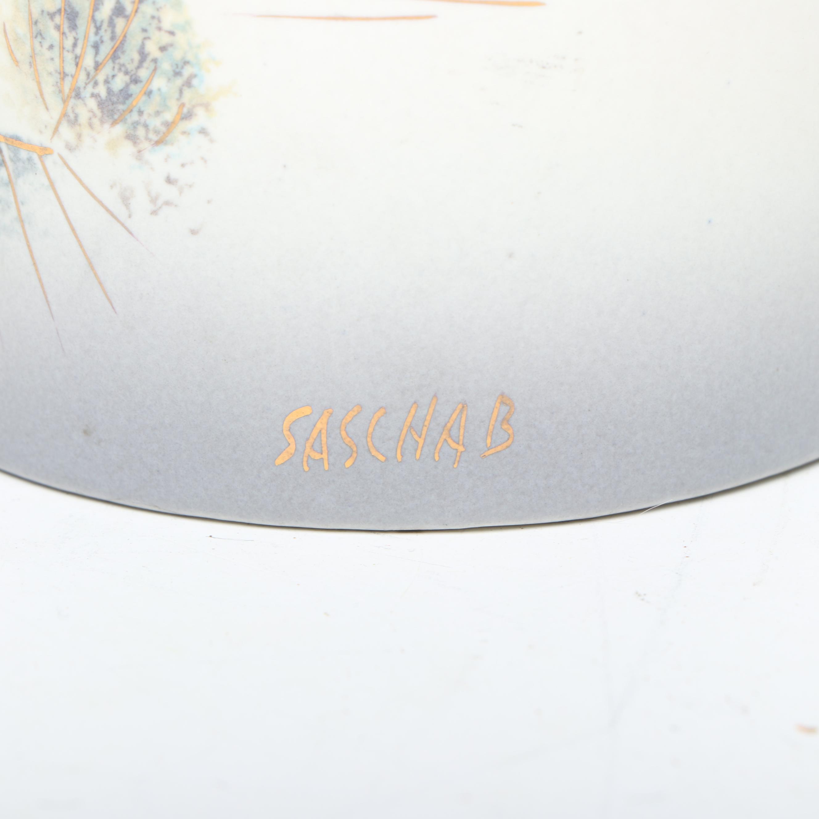 Sascha Brastoff Pottery Hand-Painted Ceramic Vase, Mid to Late 20th Century