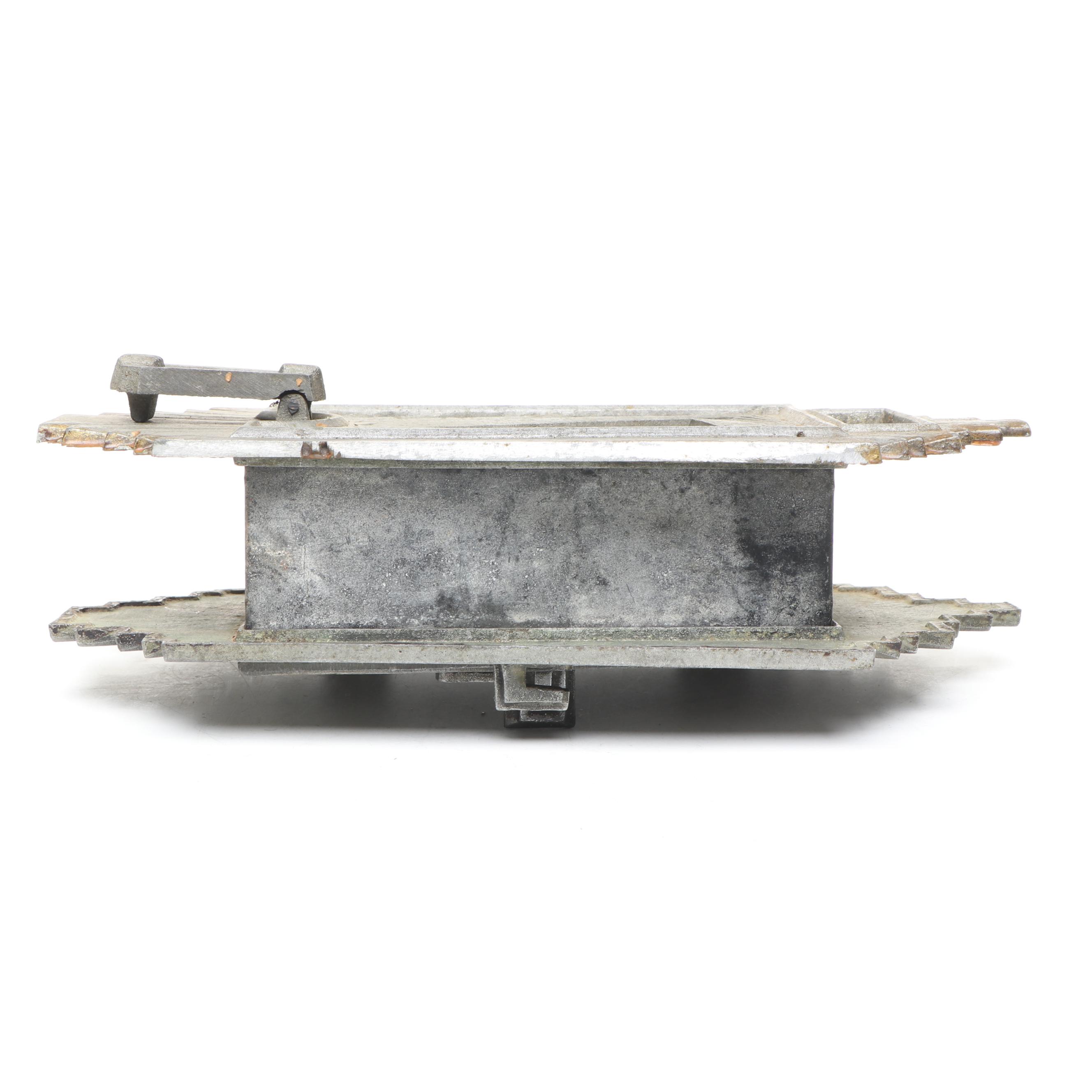 Dorgril Art Deco Cast Metal Door Peephole, 1930s