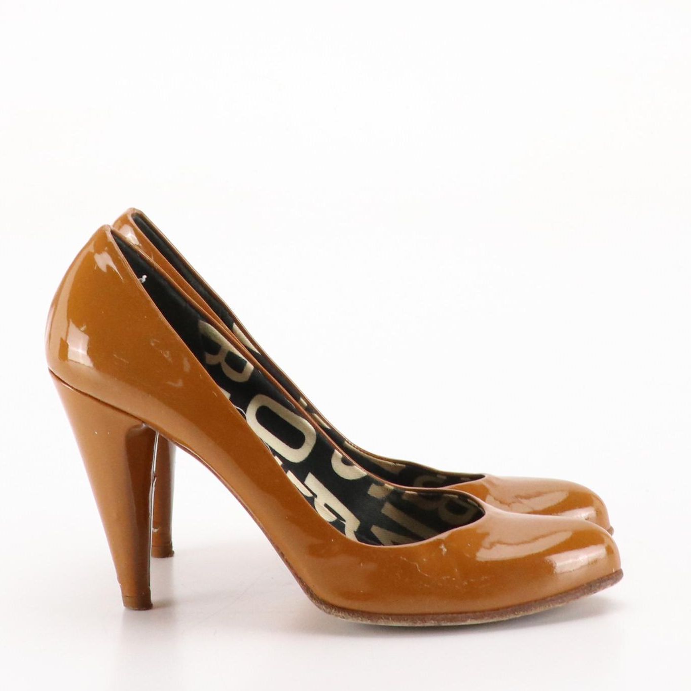 Marc Jacobs Caramel Patent Leather Pumps
