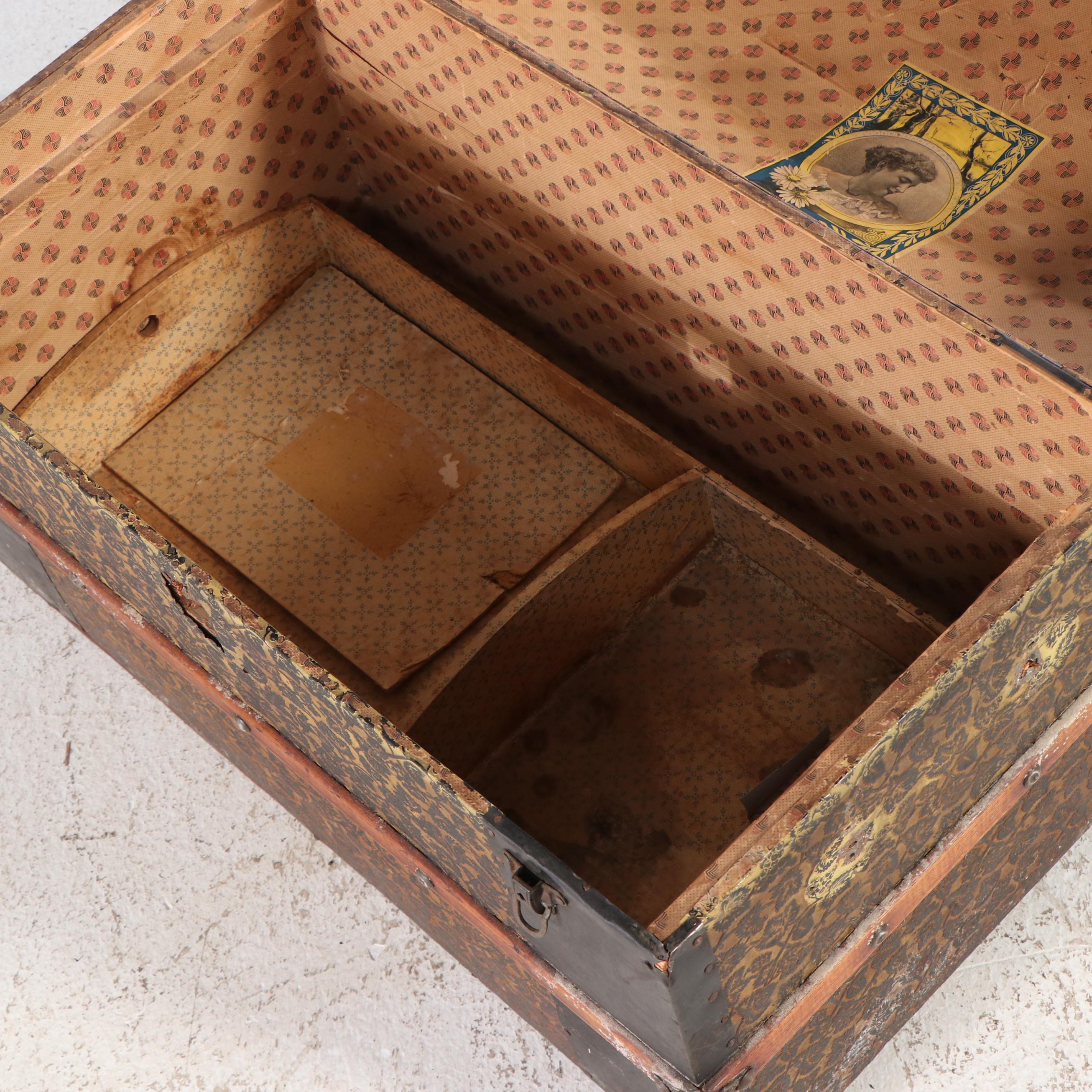 Antique Dome-Top Trunk