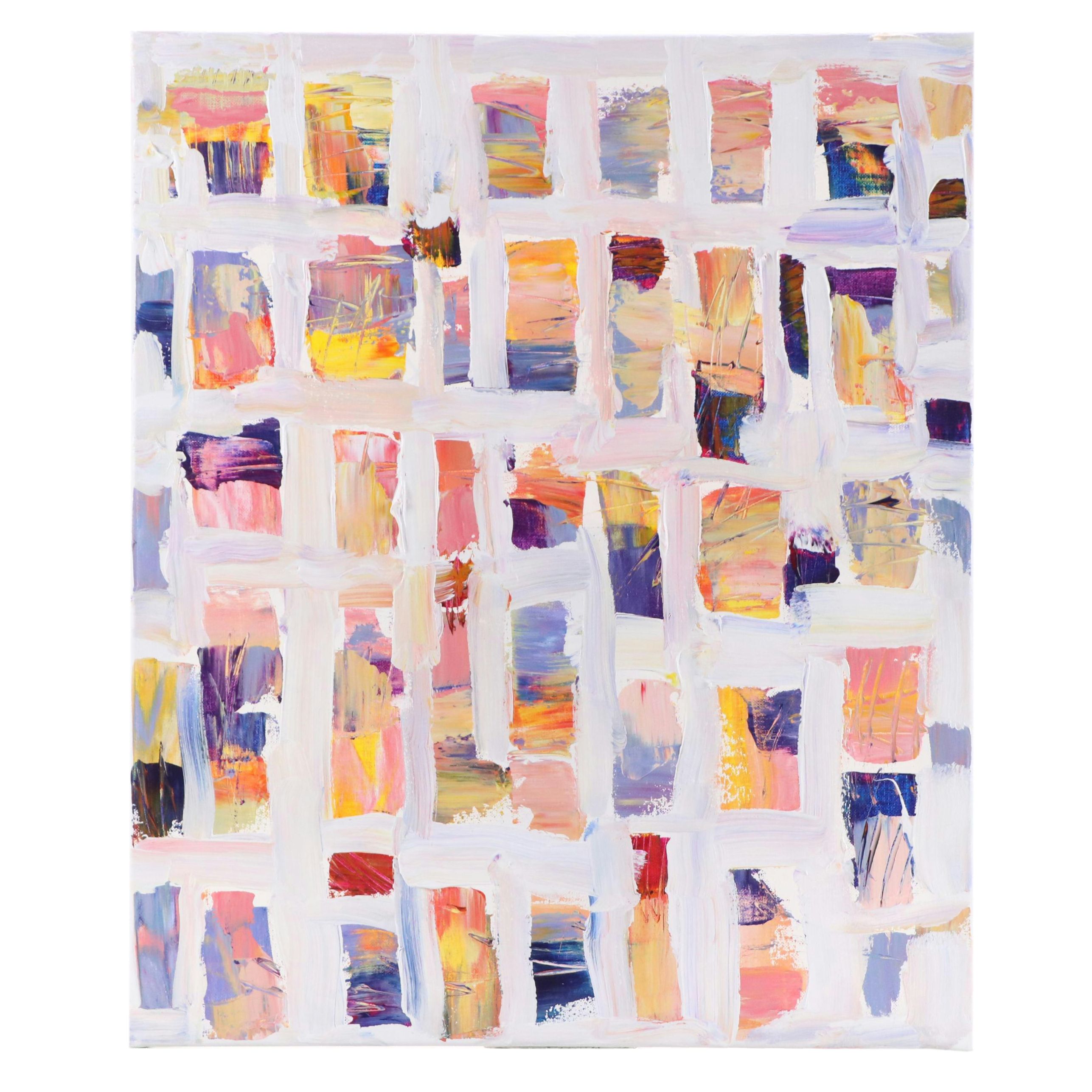 Leif Janek Abstract Acrylic Painting, 21st Century