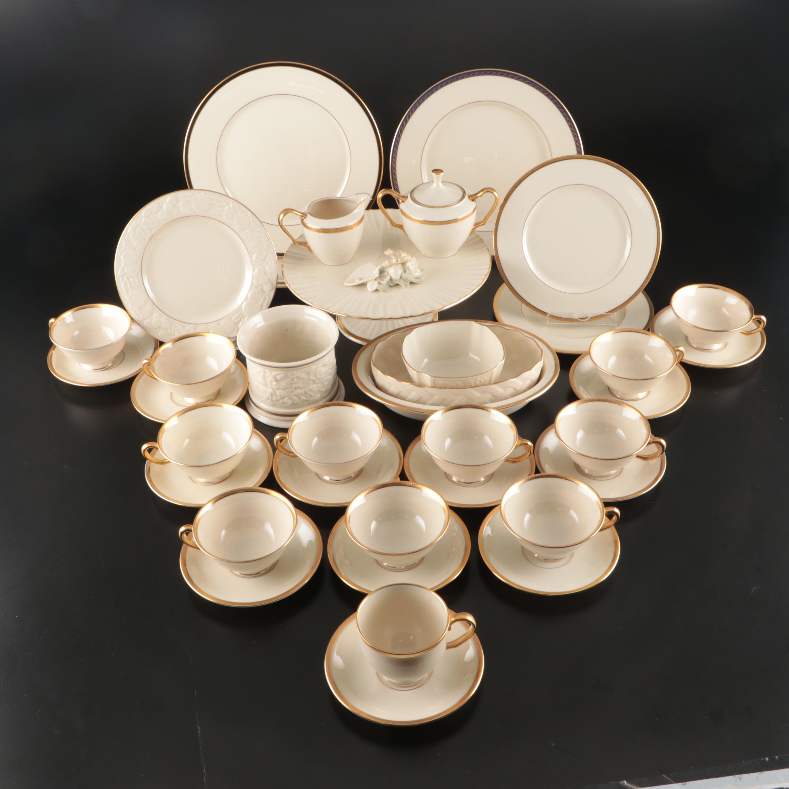 Lenox Assorted Pattern Gilt Ceramic Dinnerware