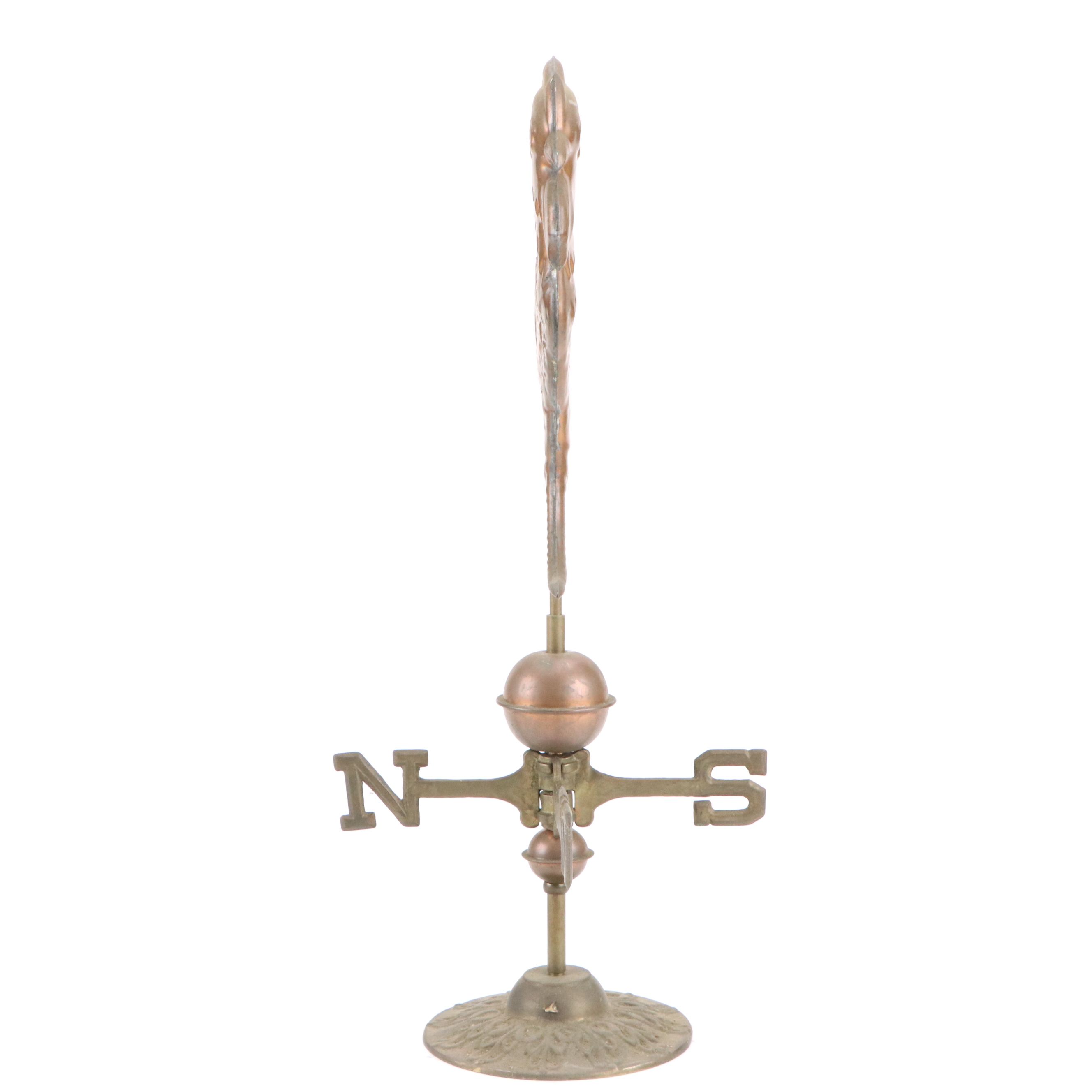 Classic Rooster Copper Finish Table Top Weathervane