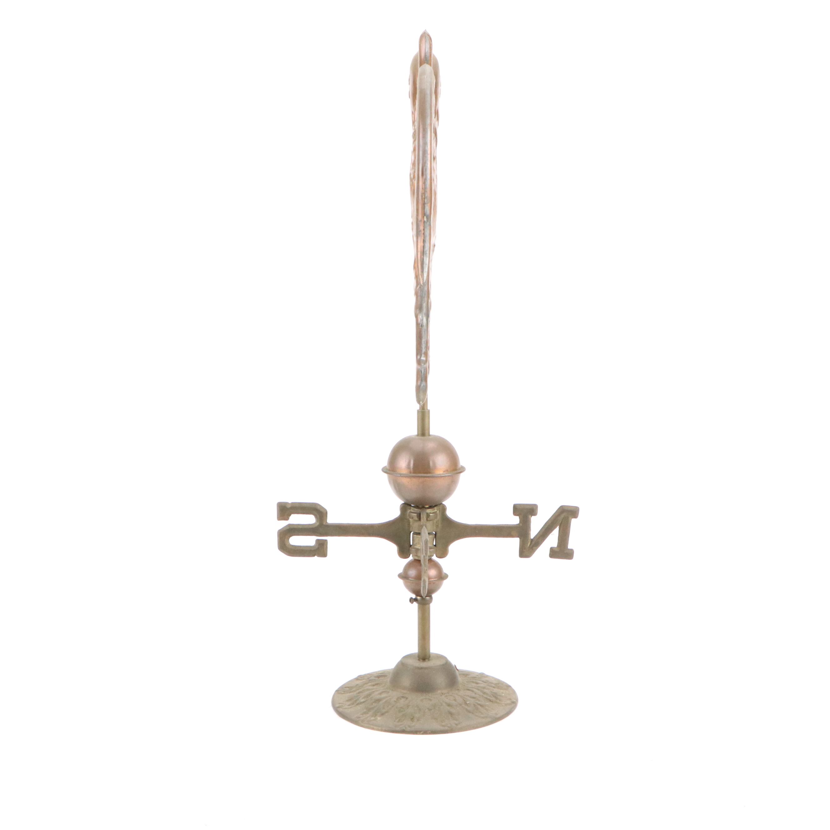 Classic Rooster Copper Finish Table Top Weathervane
