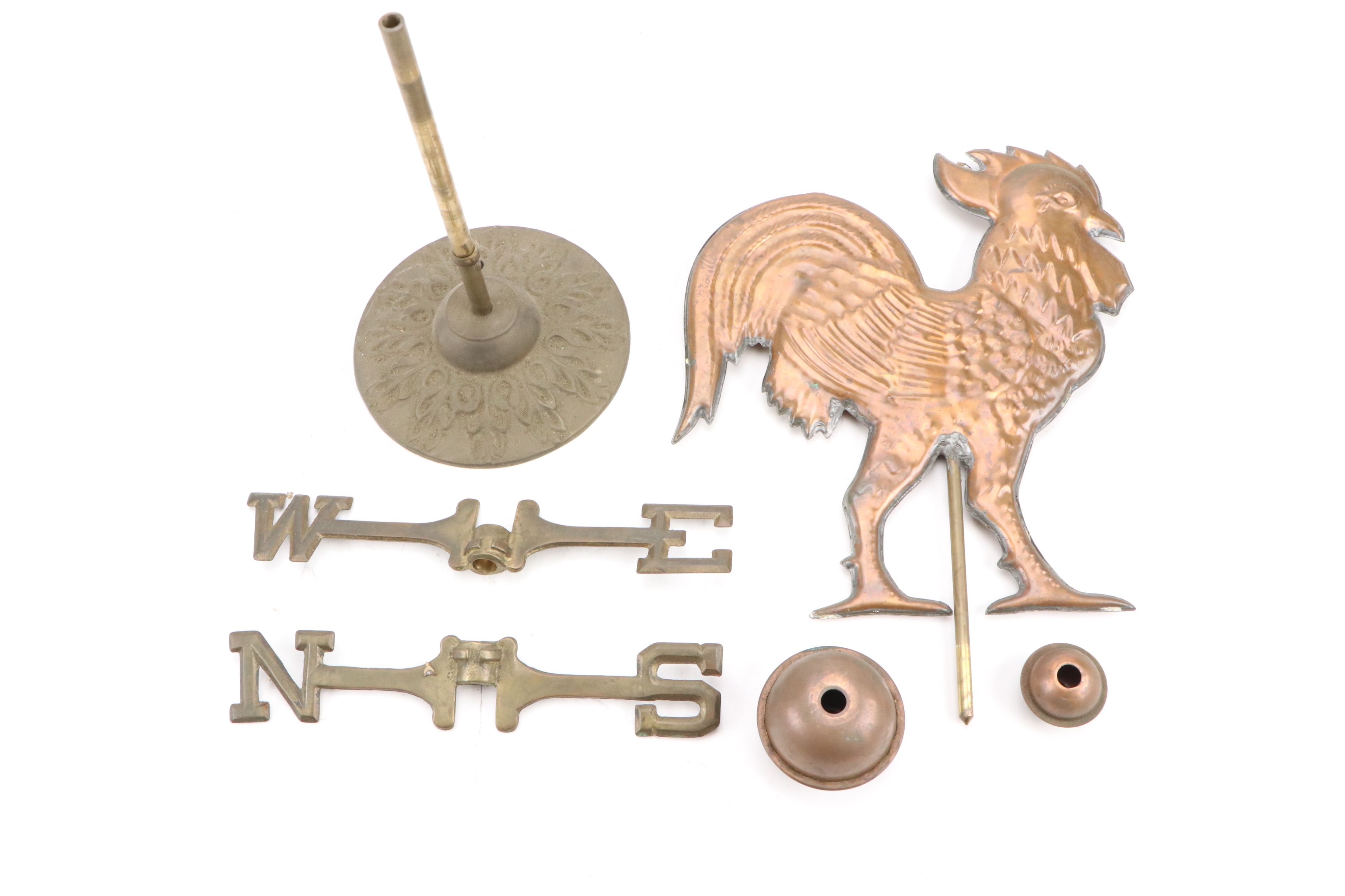Classic Rooster Copper Finish Table Top Weathervane