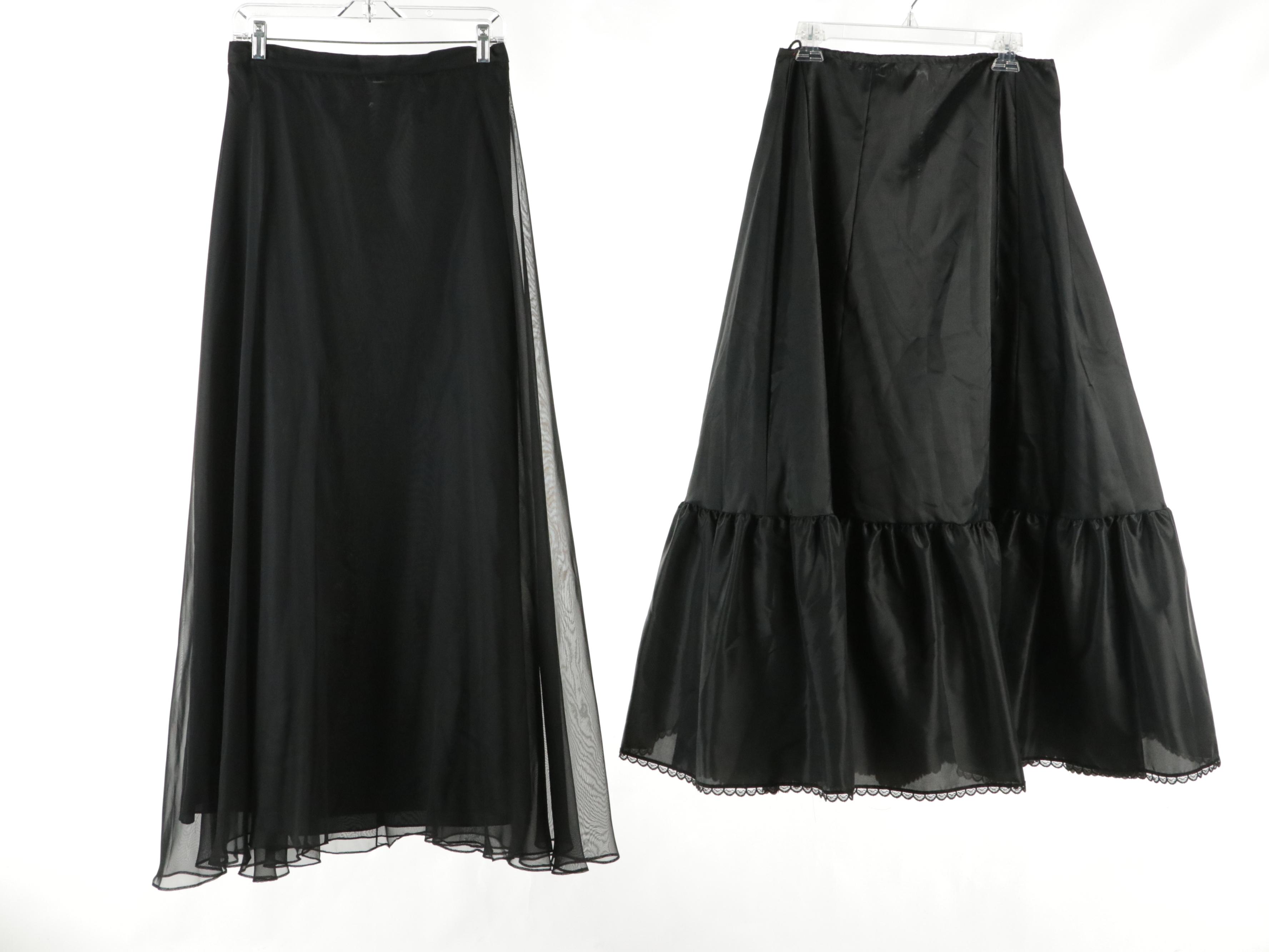 Catherine Regehr Ruched Silk and Farinae Lace Evening Gowns, Other Skirts & More