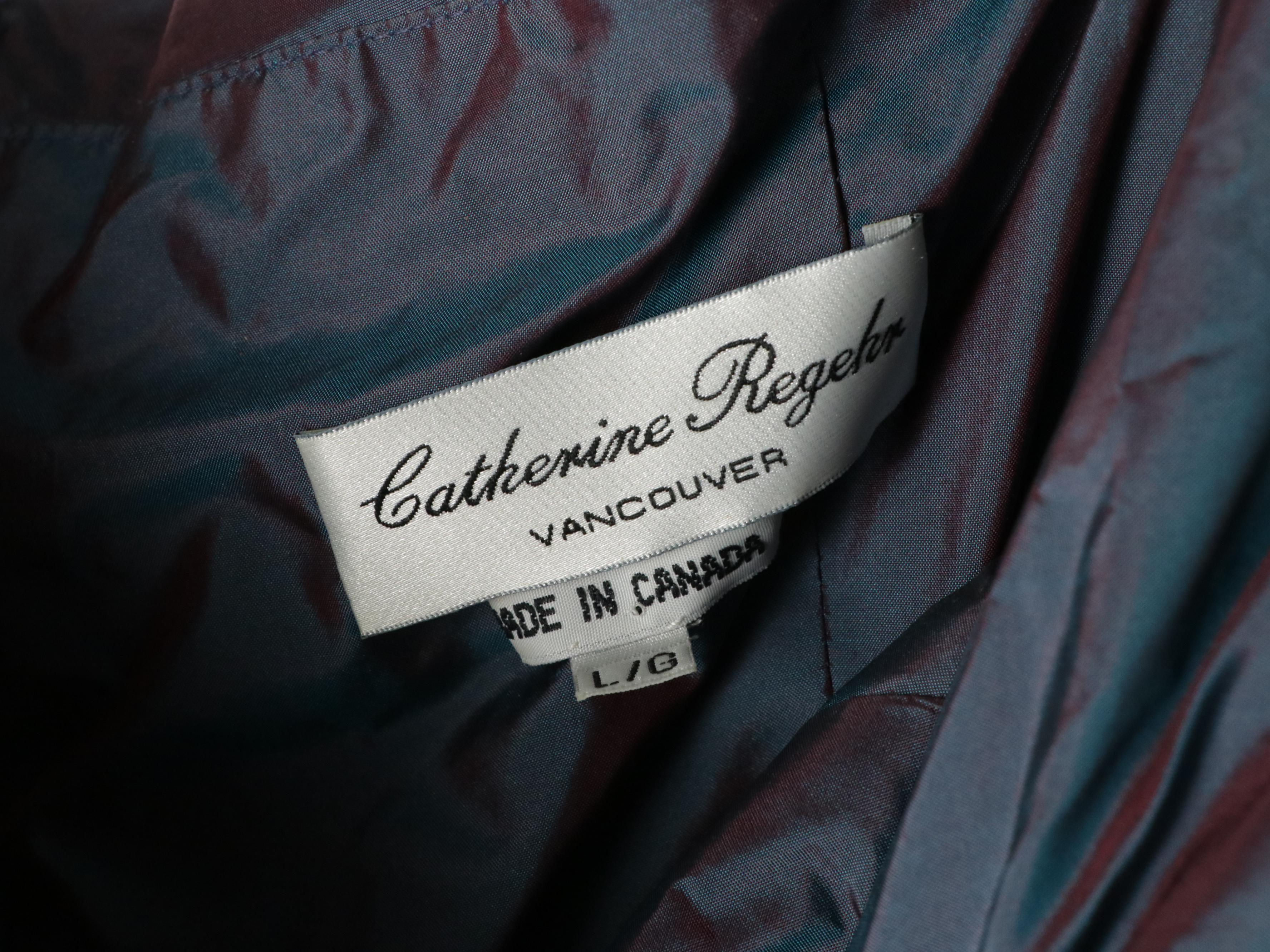 Catherine Regehr Ruched Silk and Farinae Lace Evening Gowns, Other Skirts & More