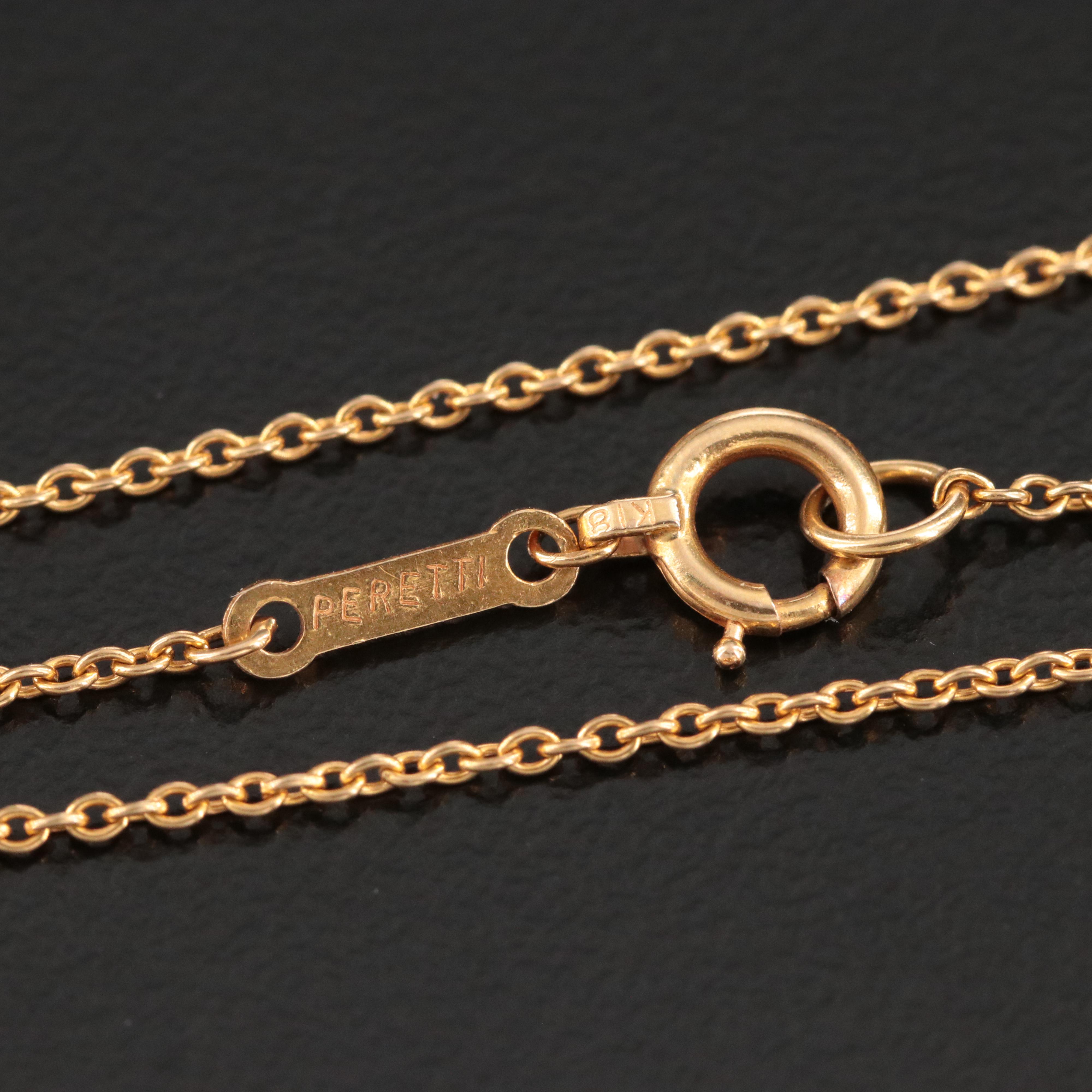 Elsa Peretti for Tiffany & Co. Open Heart 18K Pendant Necklace