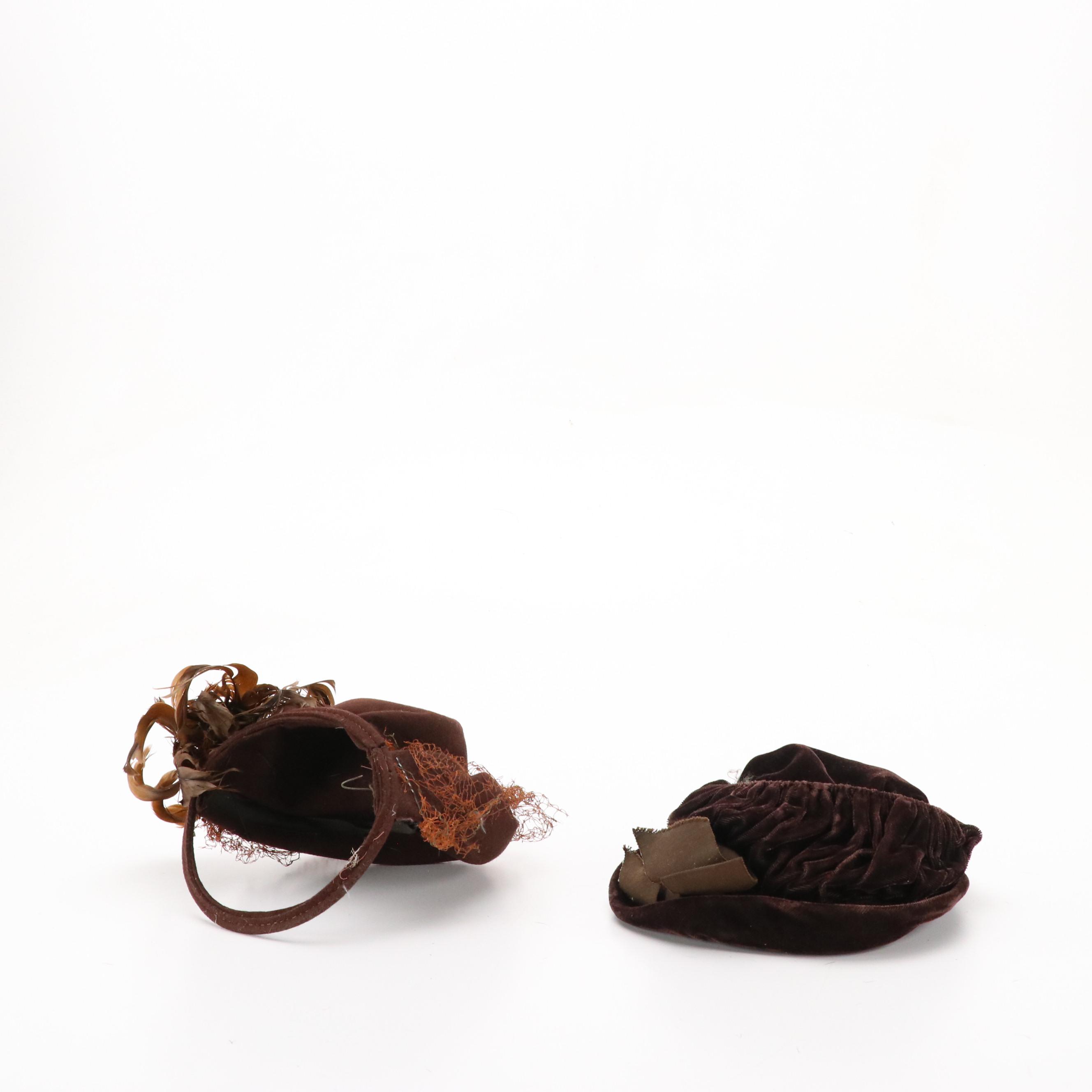 Fedora, Tall Pillbox, Casque, Fascinator, Half-Hat, Cloche, and Veiled Hats