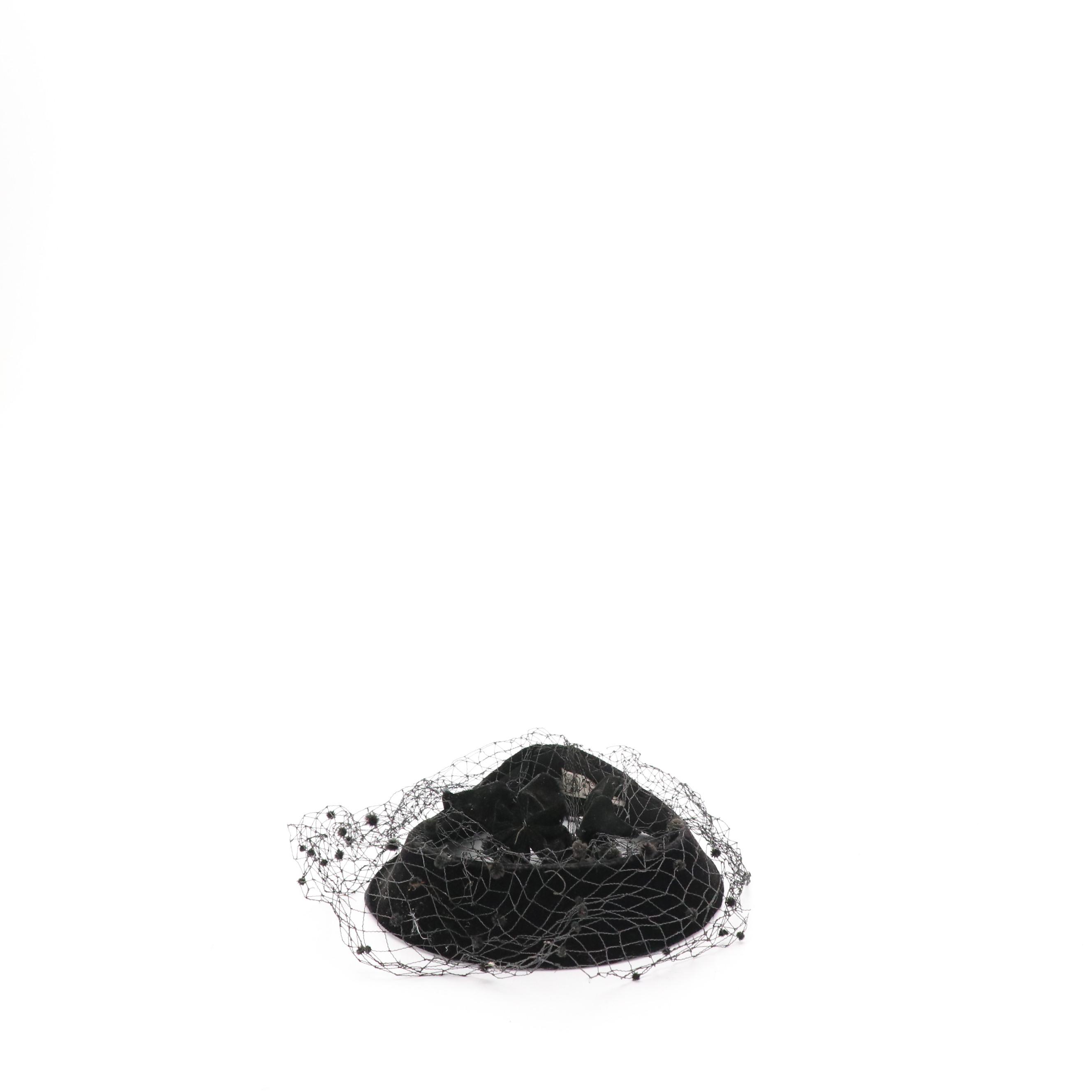 Fedora, Tall Pillbox, Casque, Fascinator, Half-Hat, Cloche, and Veiled Hats