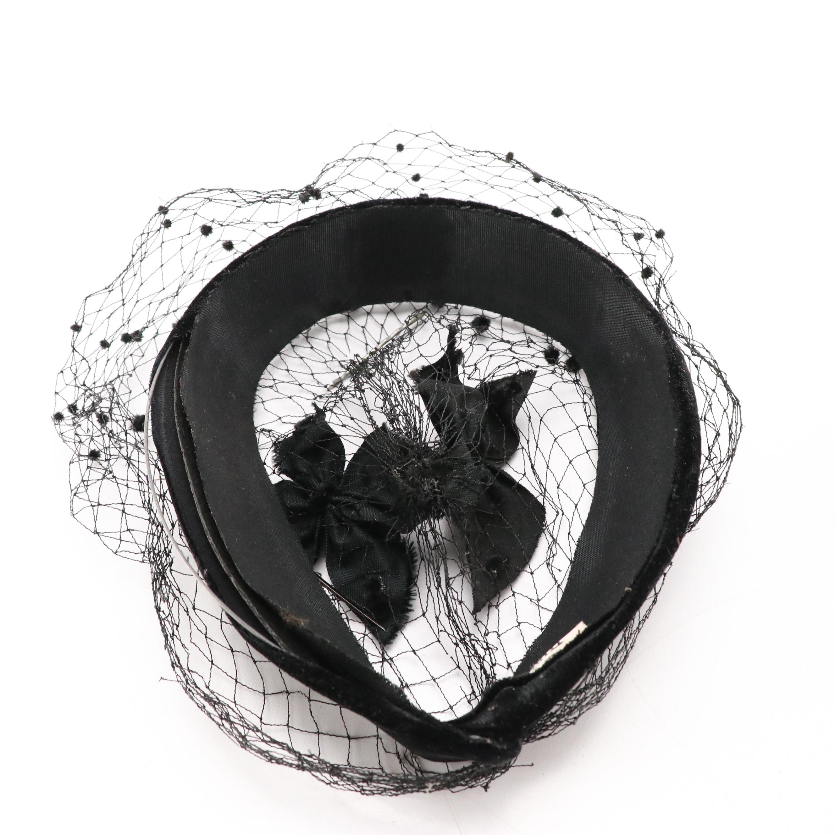 Fedora, Tall Pillbox, Casque, Fascinator, Half-Hat, Cloche, and Veiled Hats