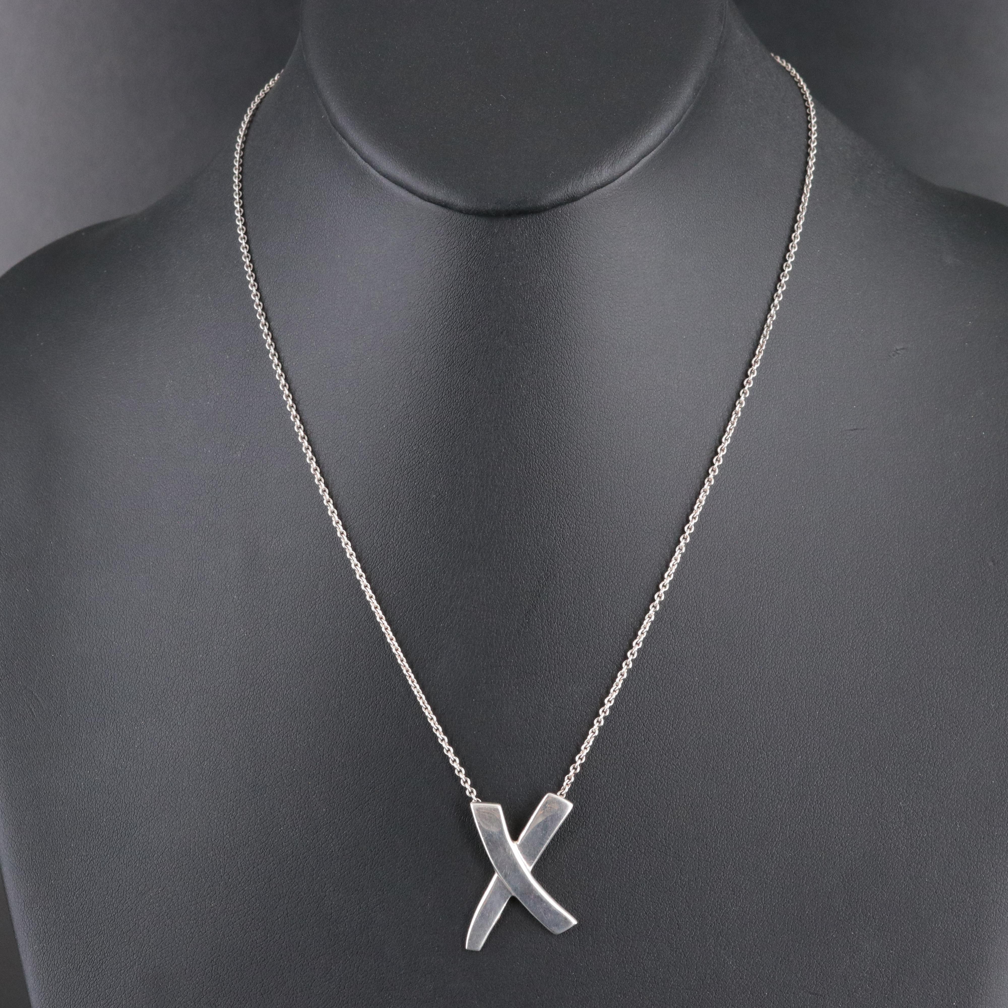 Paloma Picasso for Tiffany & Co. Graffiti X Sterling Necklace