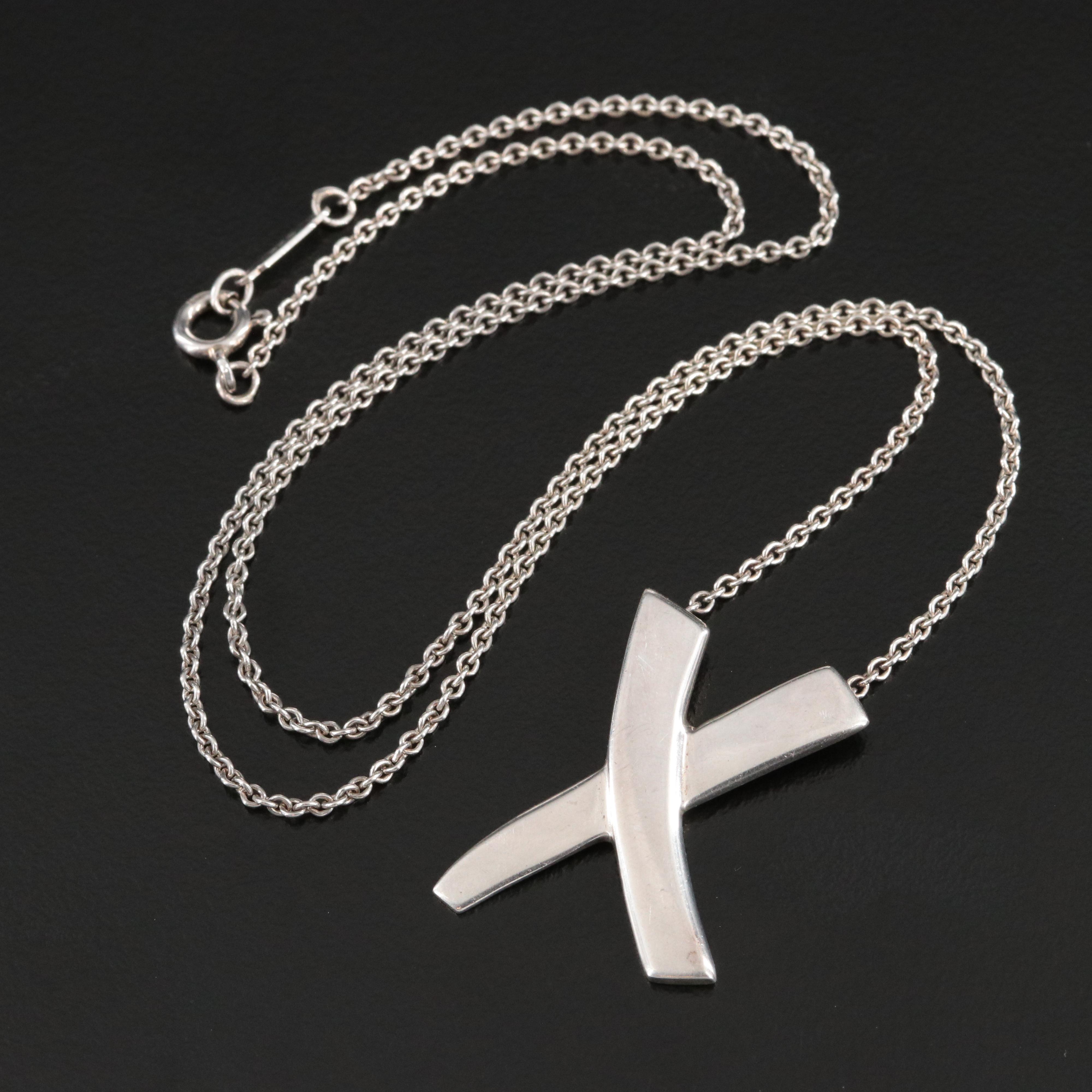 Paloma Picasso for Tiffany & Co. Graffiti X Sterling Necklace