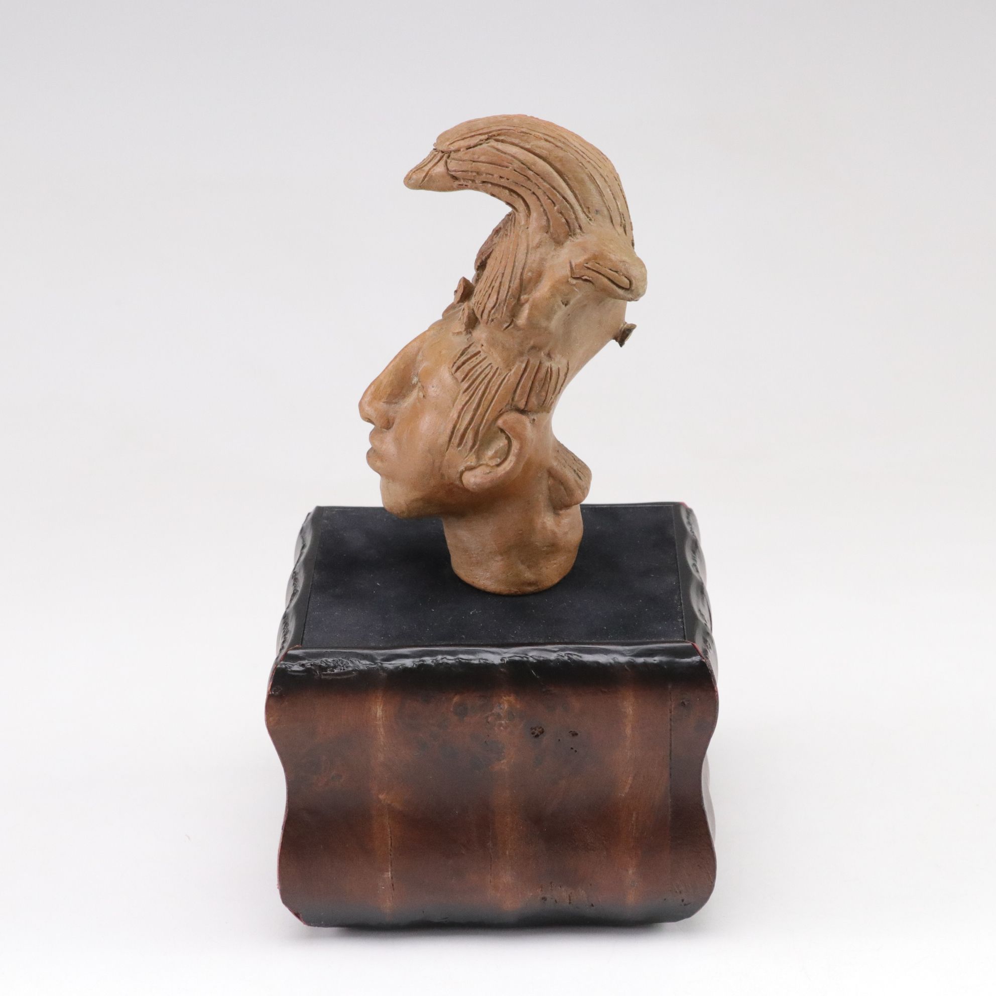 Brass Urn & Decorative Bowl with Other Decor