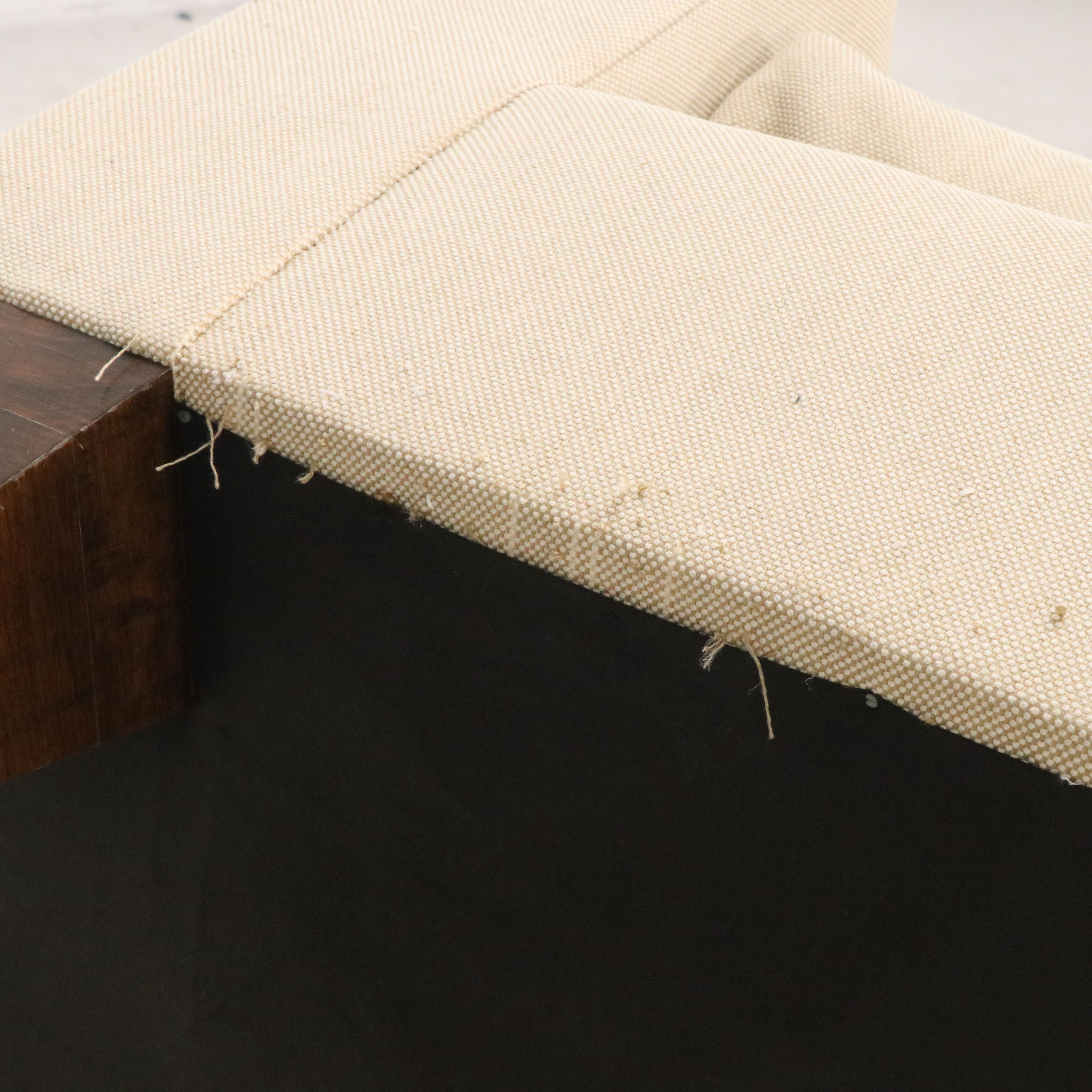 Modern Off-White Upholstered Sofa