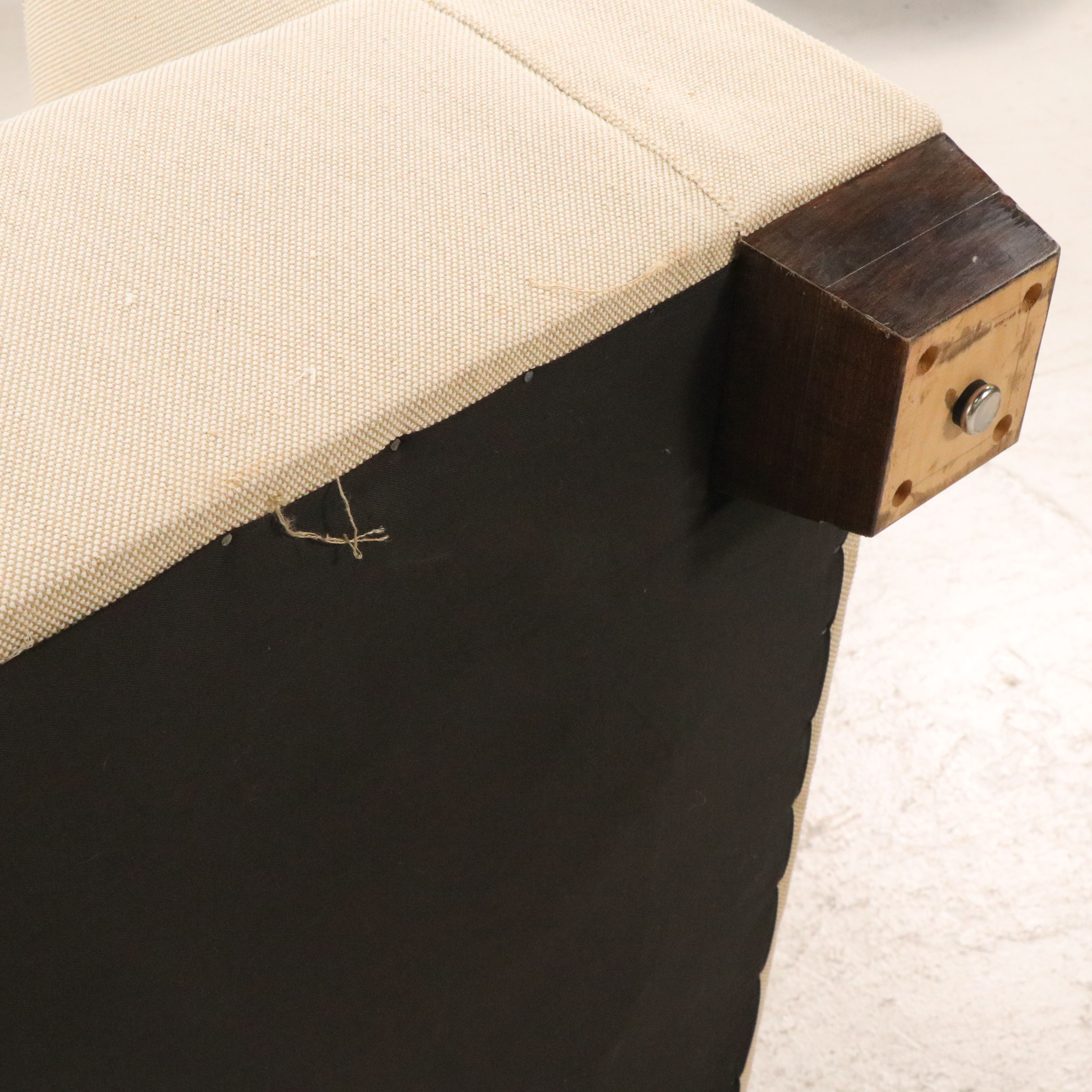 Modern Off-White Upholstered Sofa