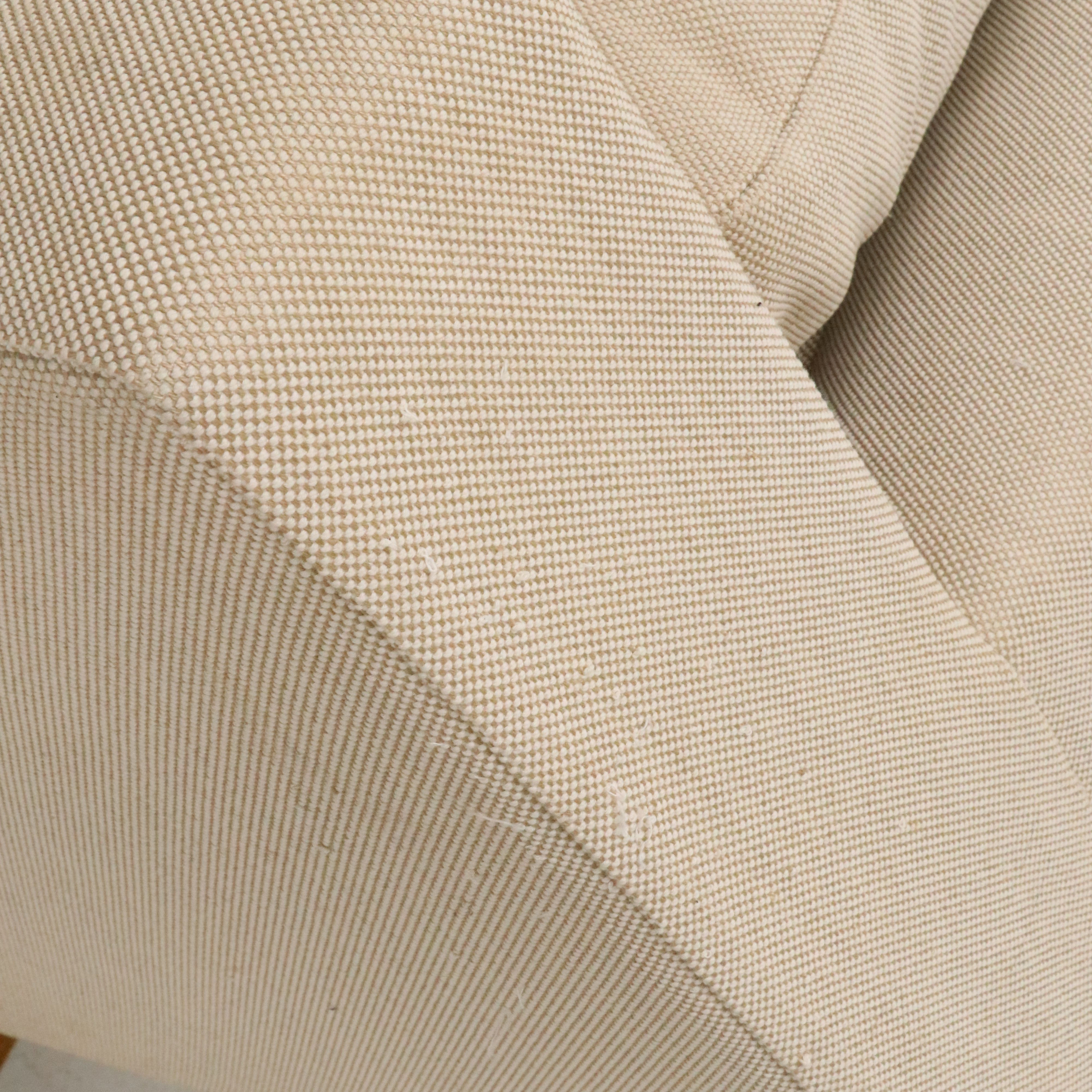 Modern Off-White Upholstered Sofa