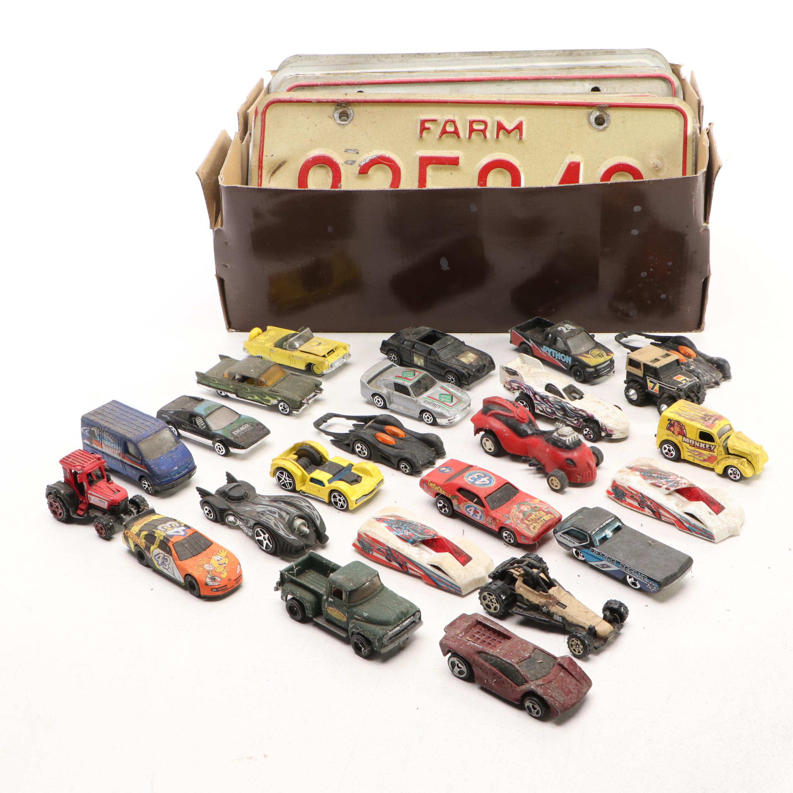 Ohio Farm, Trailer and Vehicle License Plates and Diecast Toy Cars