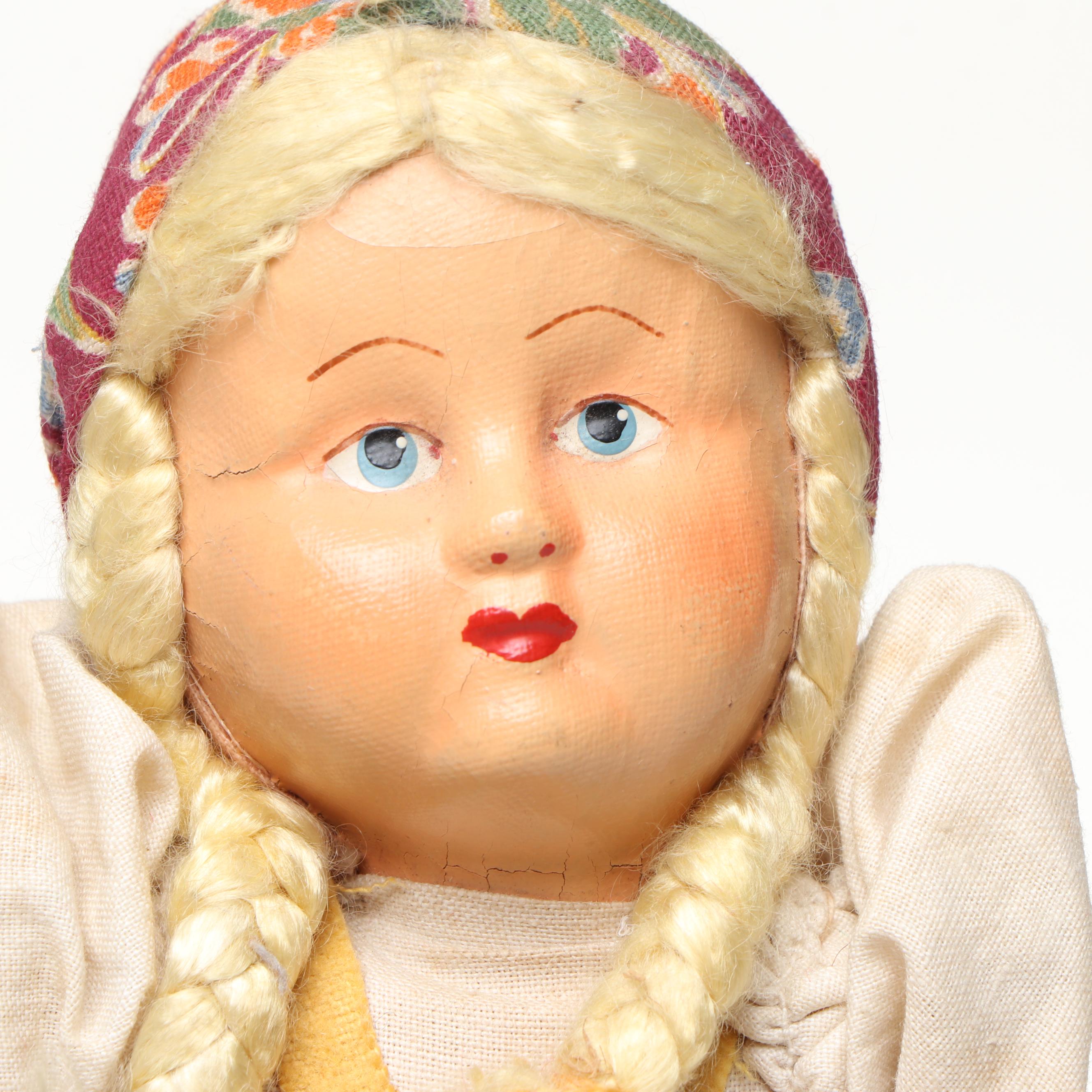 "La Belle Creole" Handmade Haitian Doll with More Dolls and Clothing