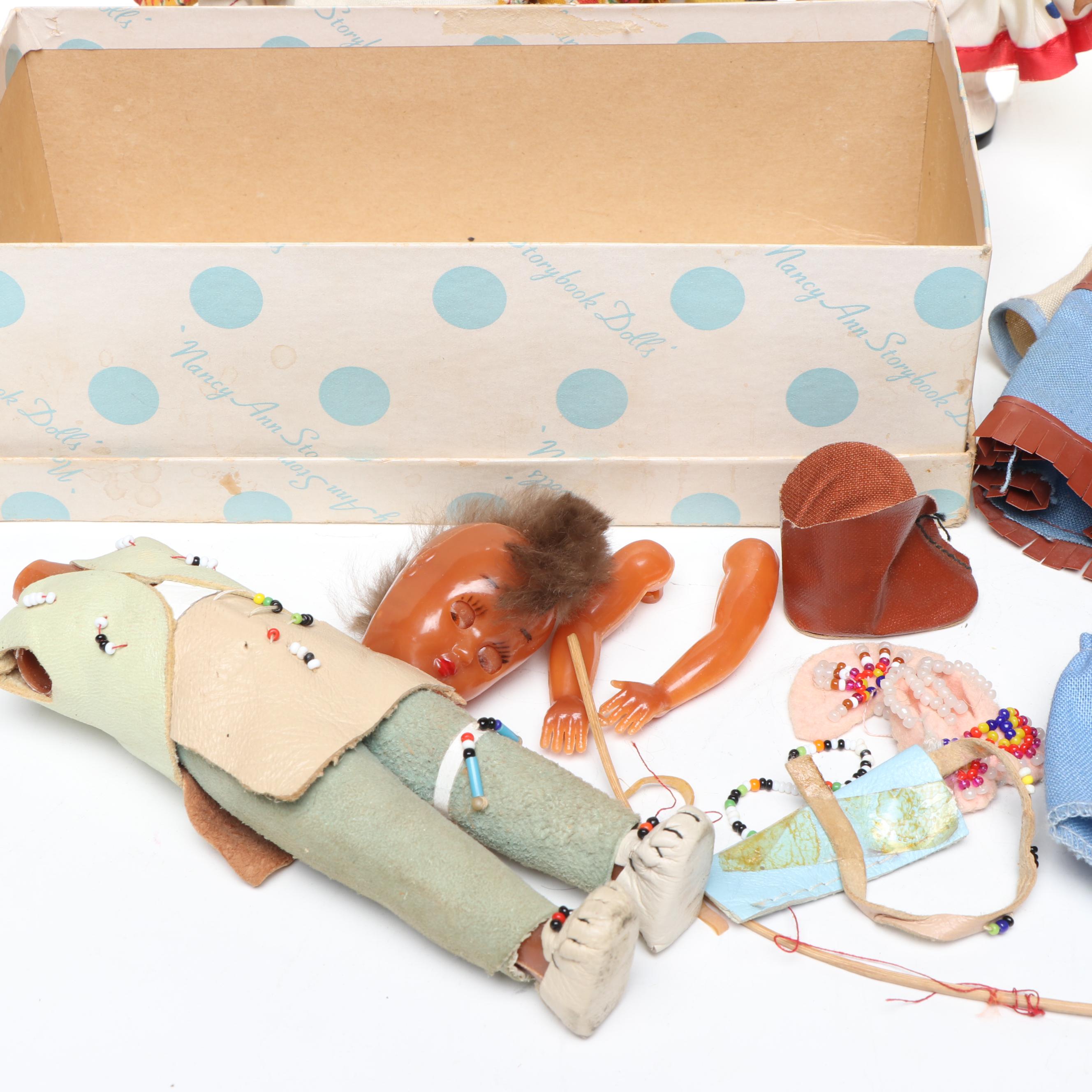 "La Belle Creole" Handmade Haitian Doll with More Dolls and Clothing