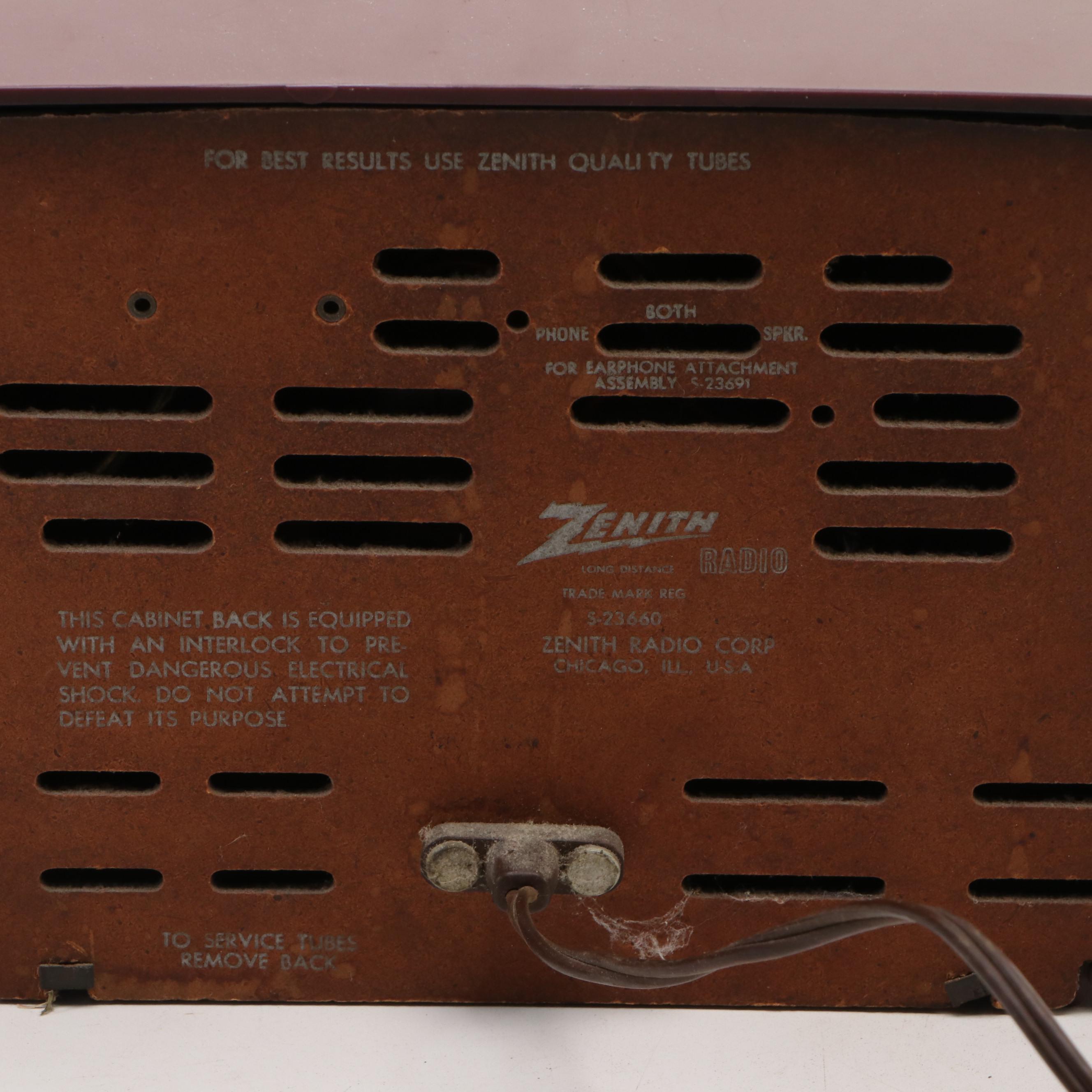 Zenith and General Electric Tabletop Radios
