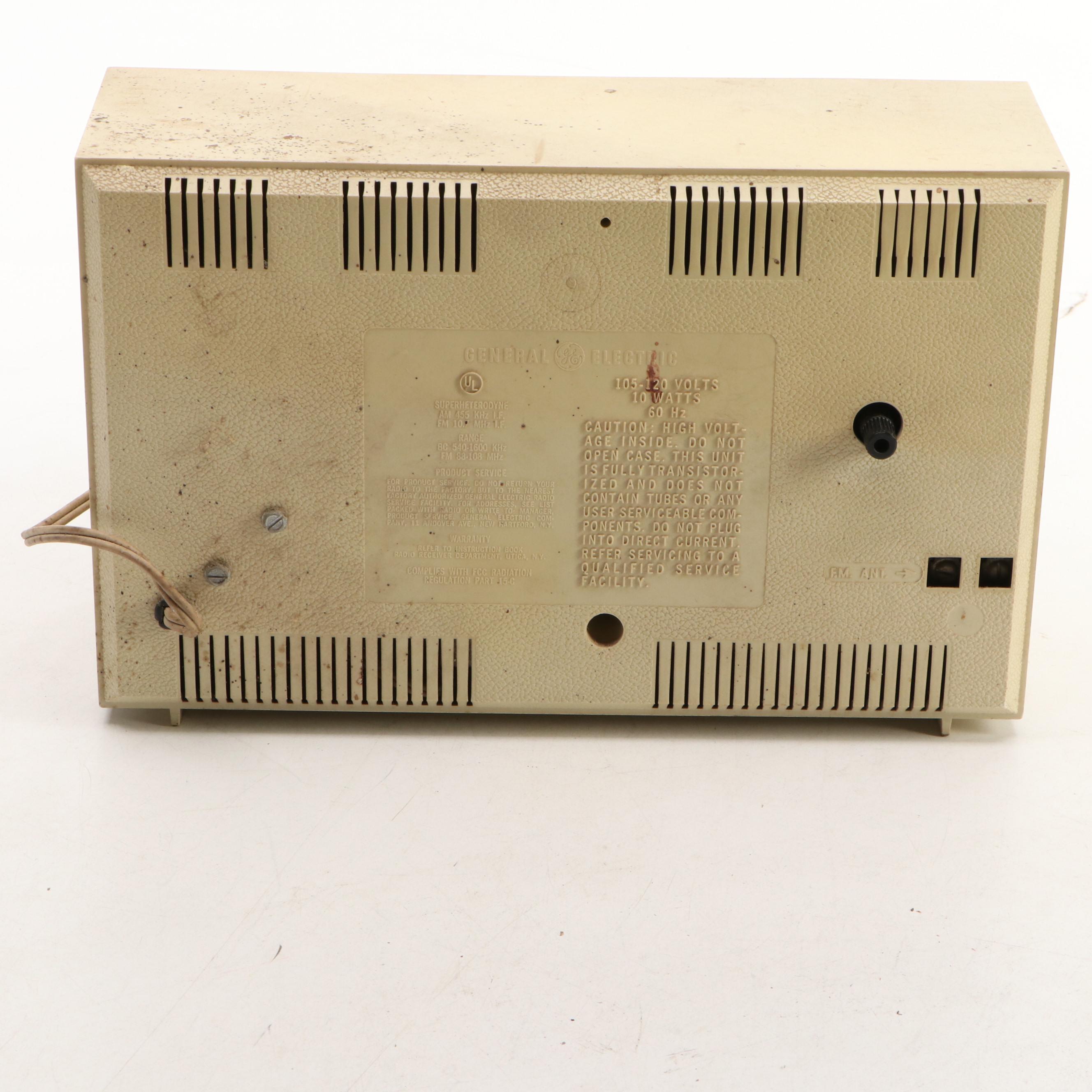 Zenith and General Electric Tabletop Radios