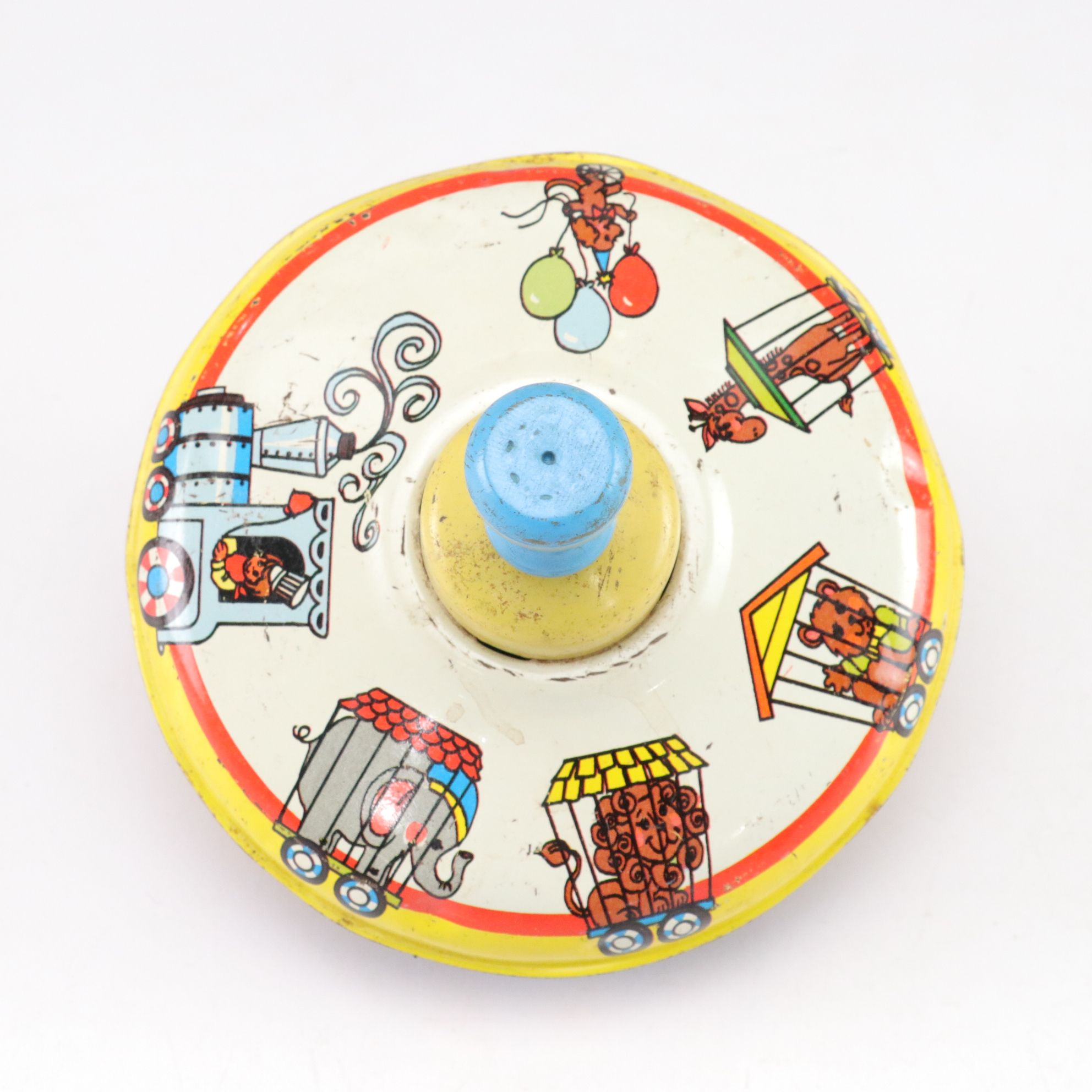 "The Greatest Show on Earth" Tray with Circus Themed Wind-Up Toys and More