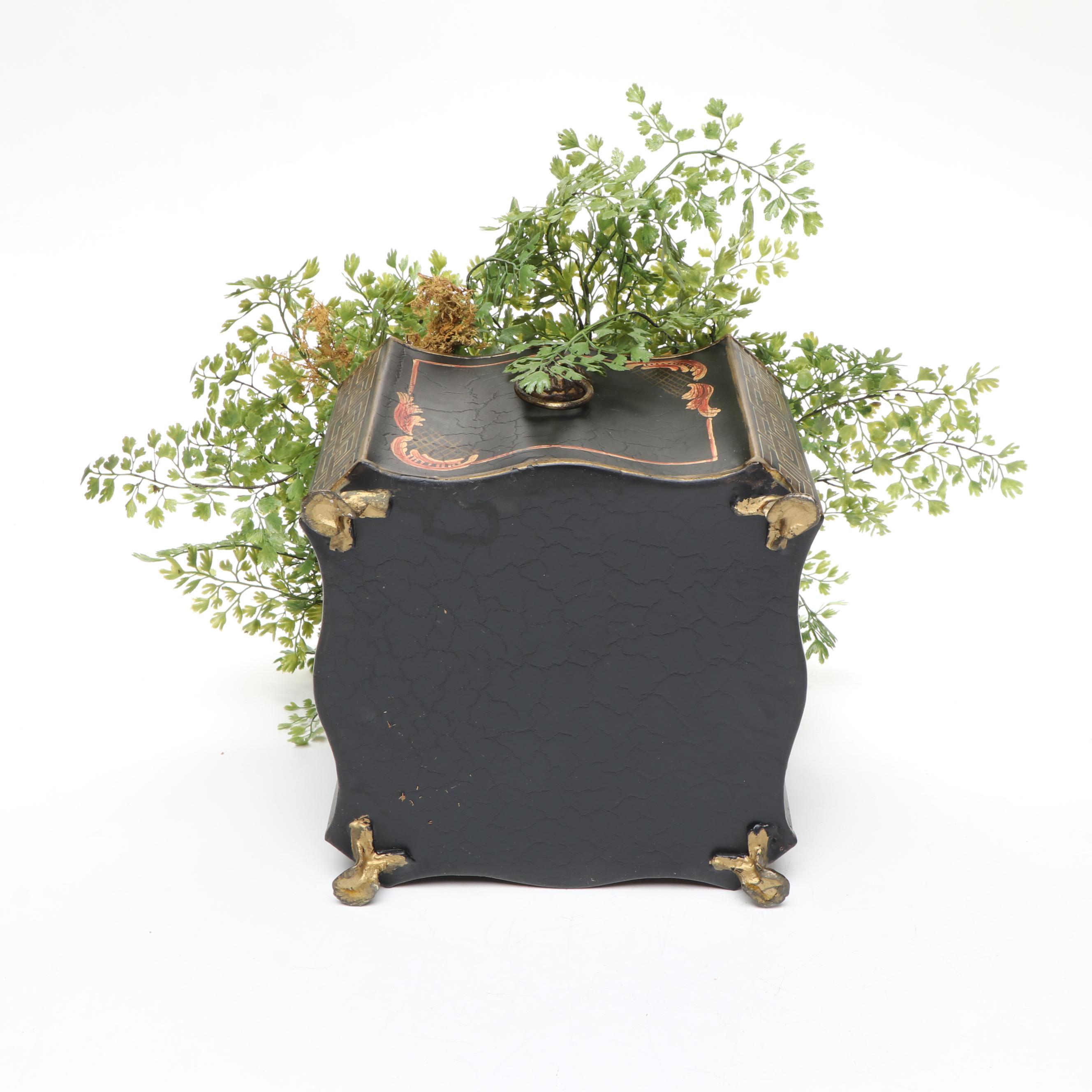 Faux Potted Plant with Spode "Chrysanthemum" Plates and More Home Décor