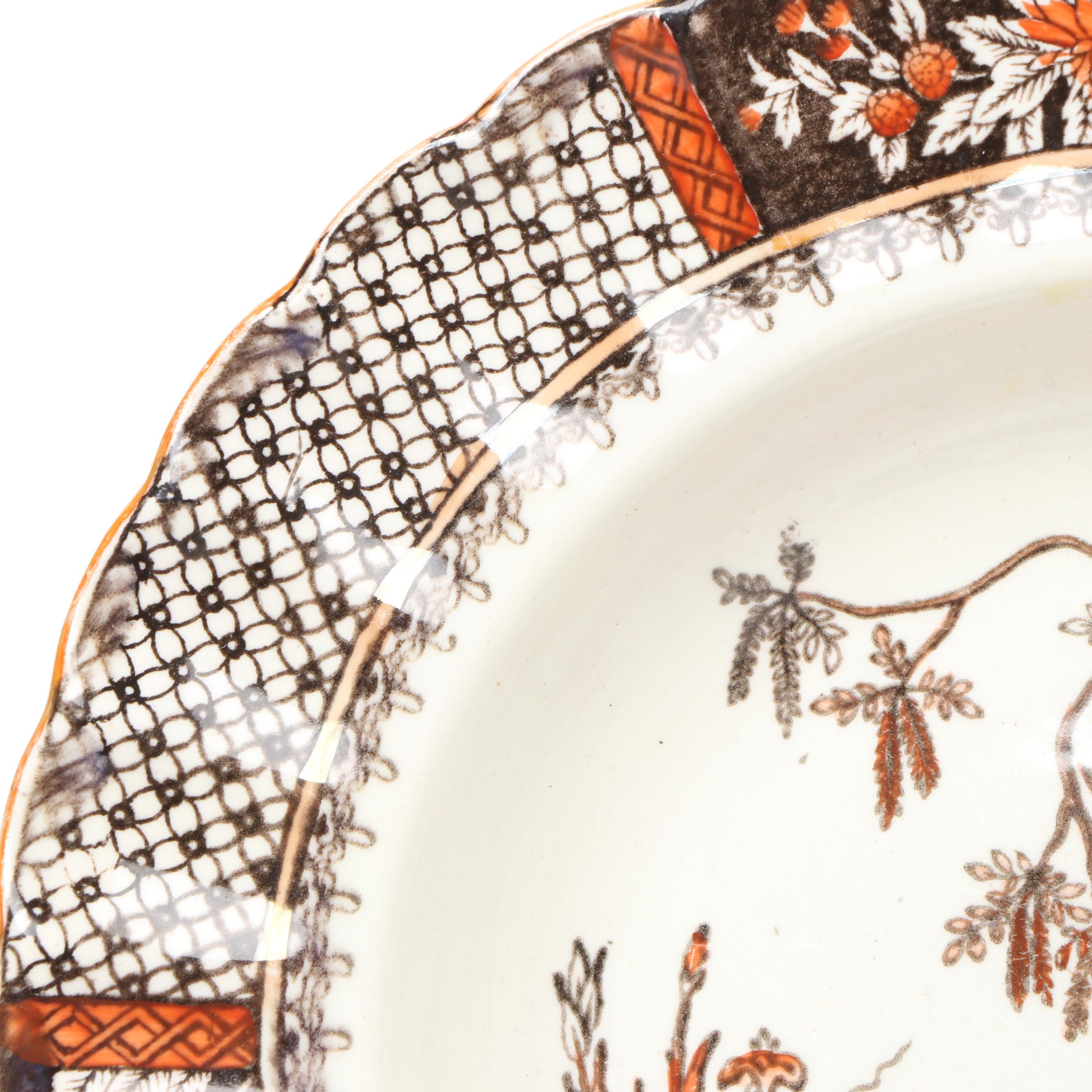 Faux Potted Plant with Spode "Chrysanthemum" Plates and More Home Décor