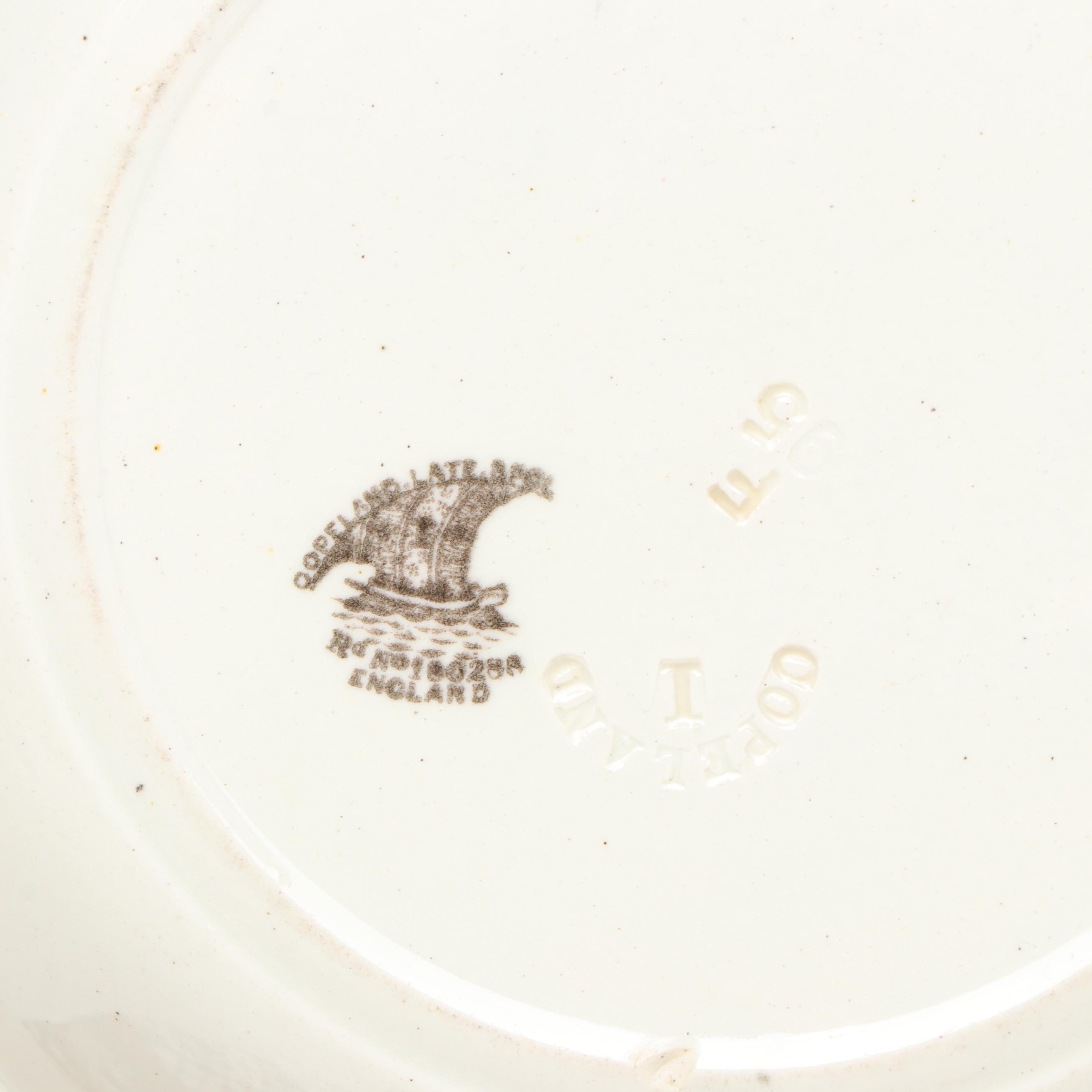 Faux Potted Plant with Spode "Chrysanthemum" Plates and More Home Décor