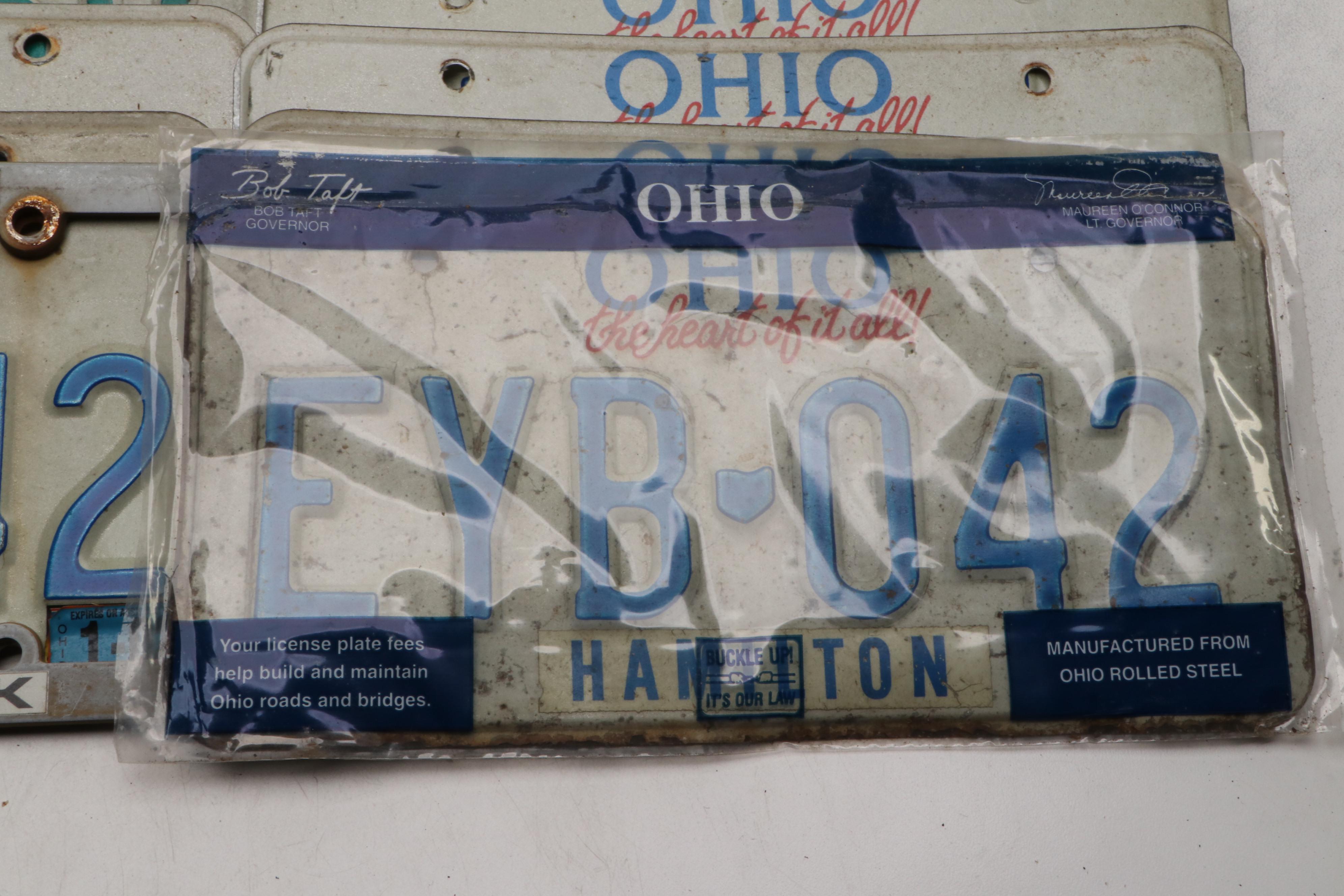 Ohio License Plates, 1970s-Contemporary