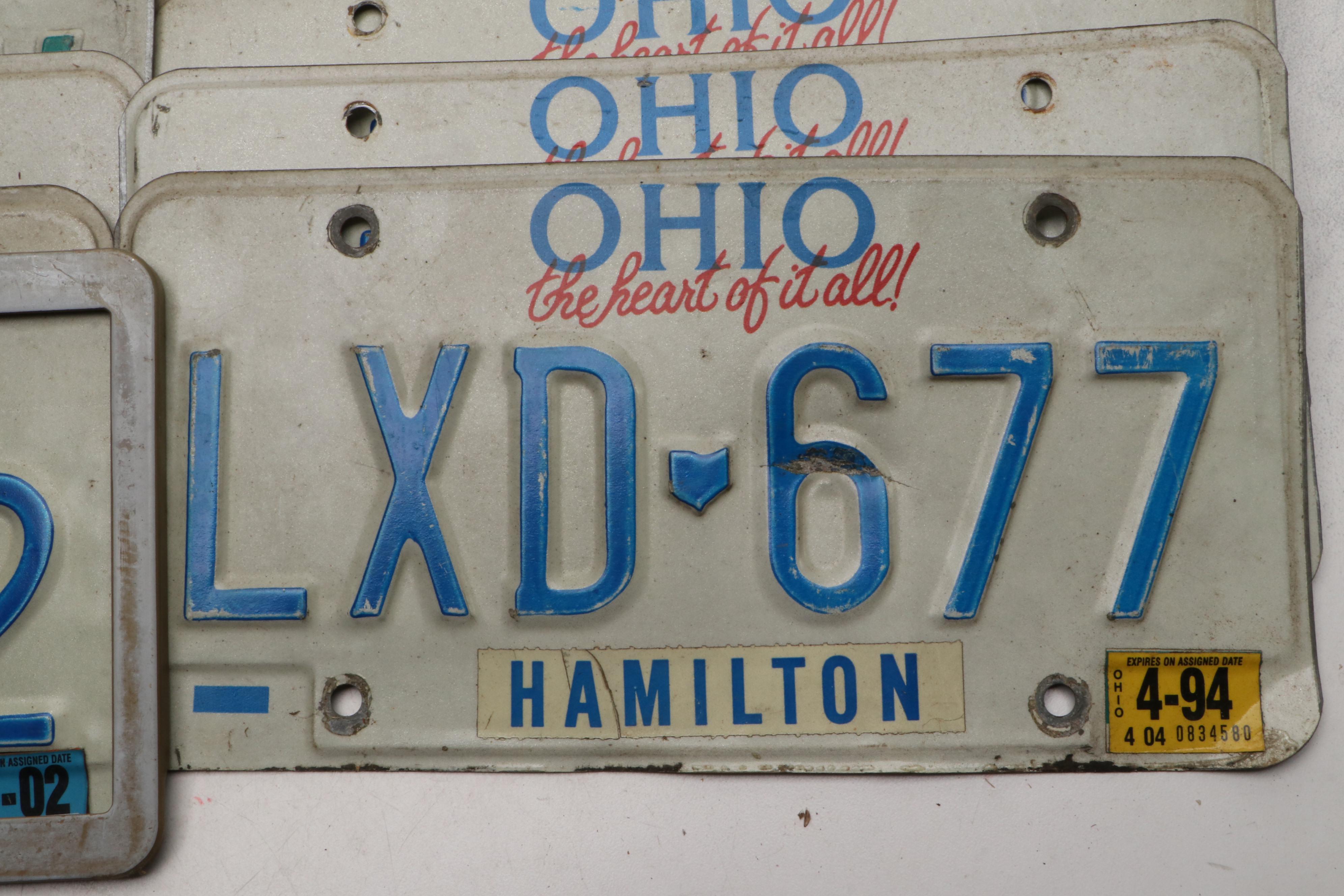 Ohio License Plates, 1970s-Contemporary