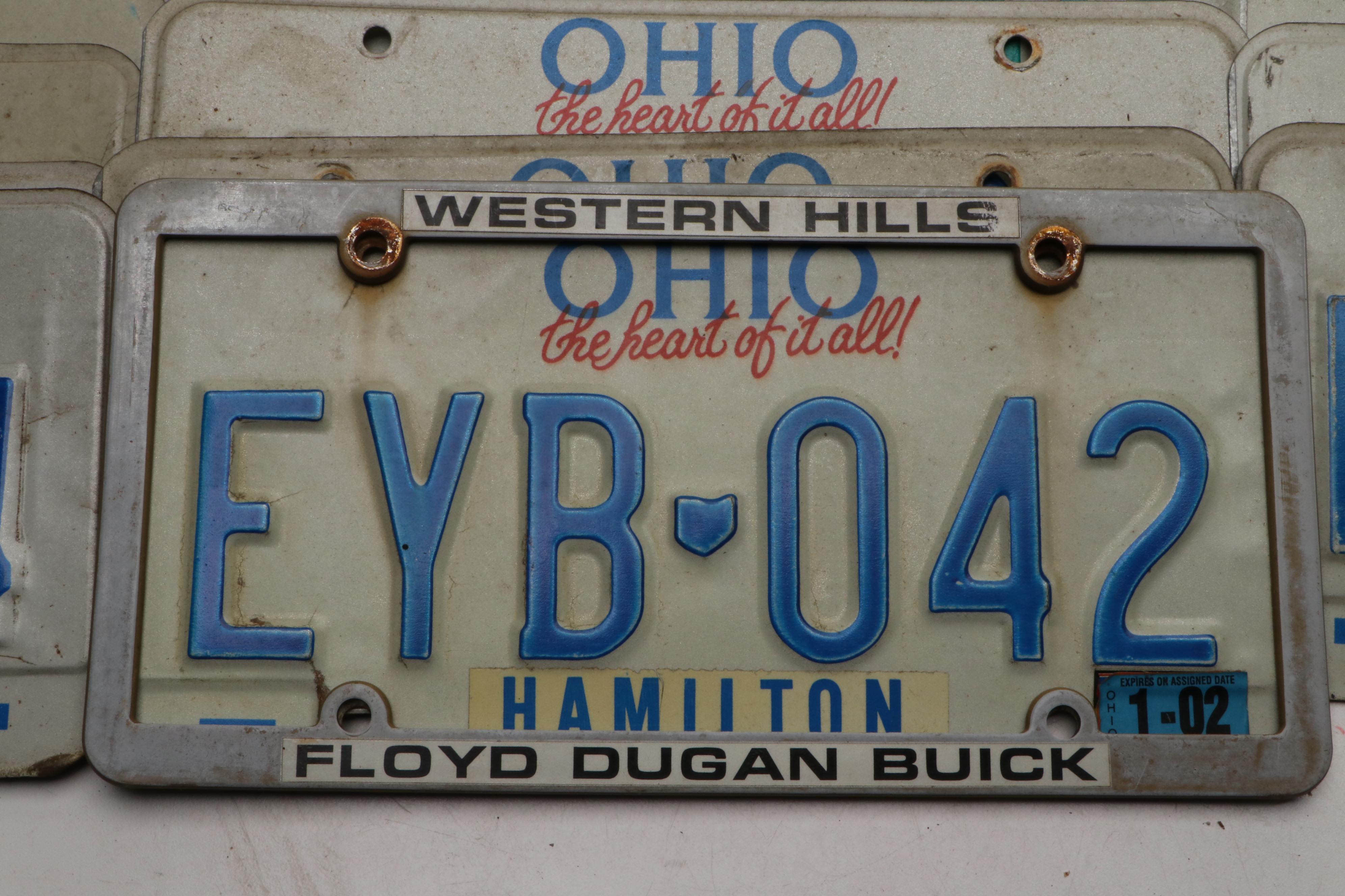 Ohio License Plates, 1970s-Contemporary