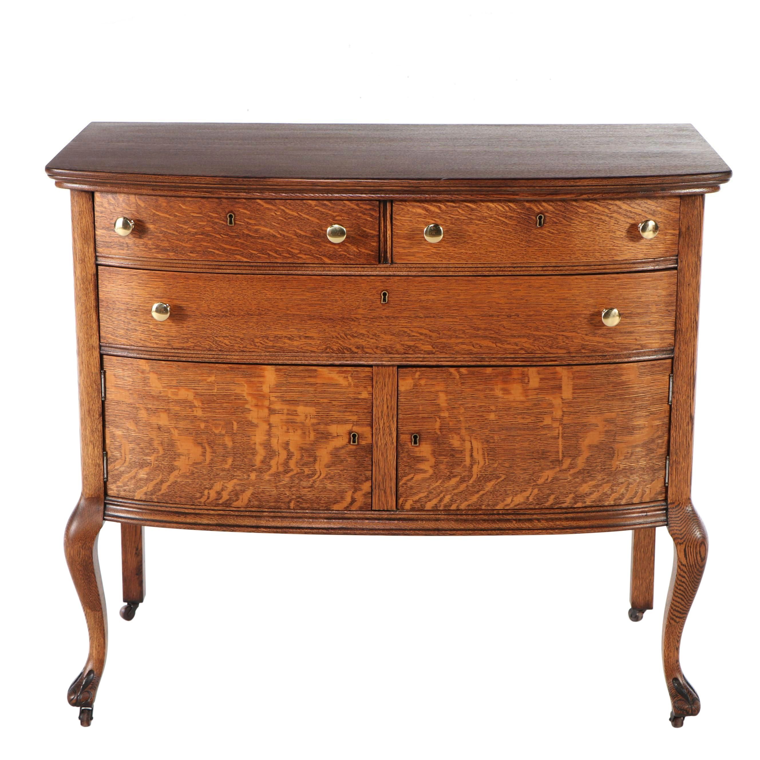 F&H "The Favorite Line" Victorian Style Oak Dresser