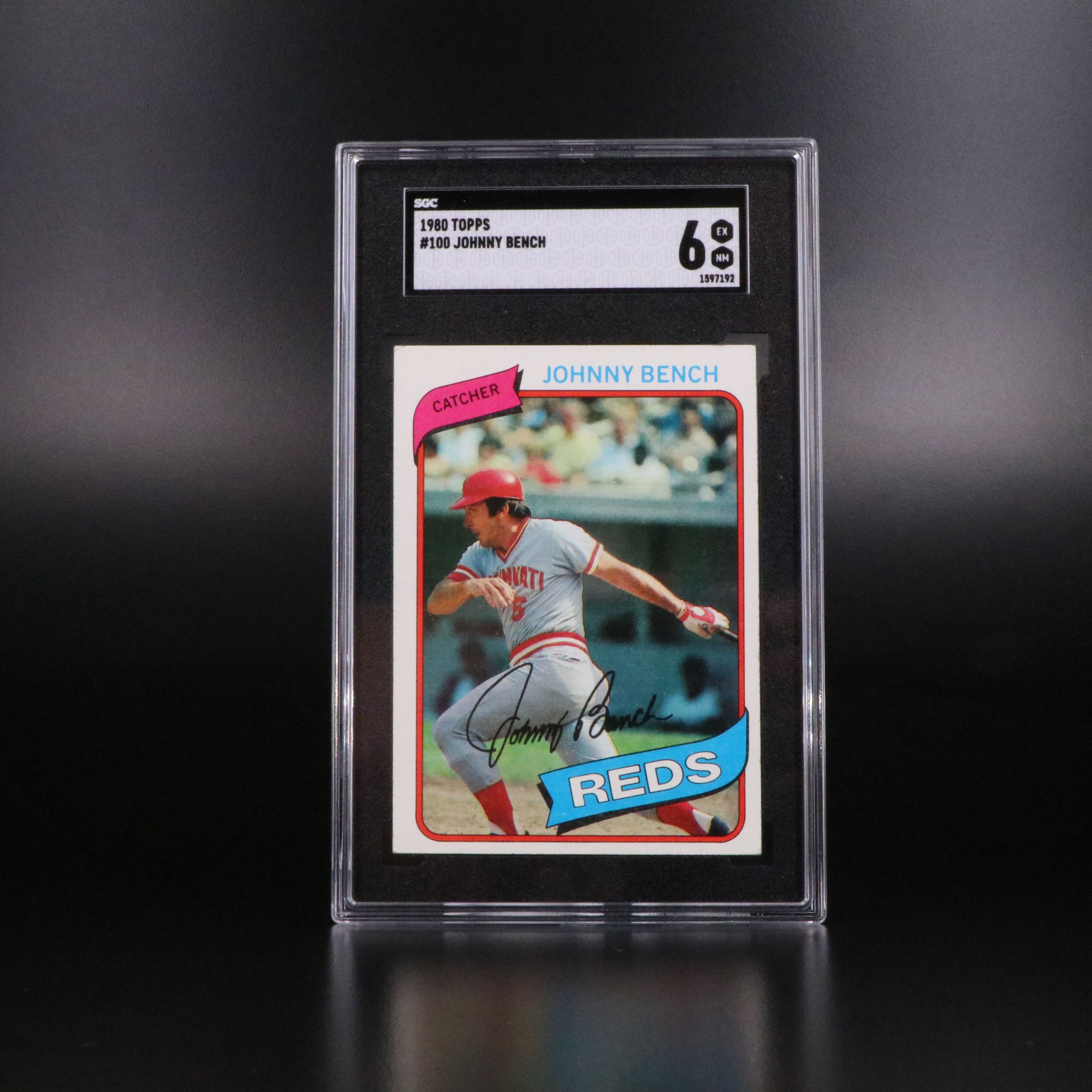 Johnny Bench SGC Graded Topps Cincinnati Reds Baseball Cards, 1980-1983