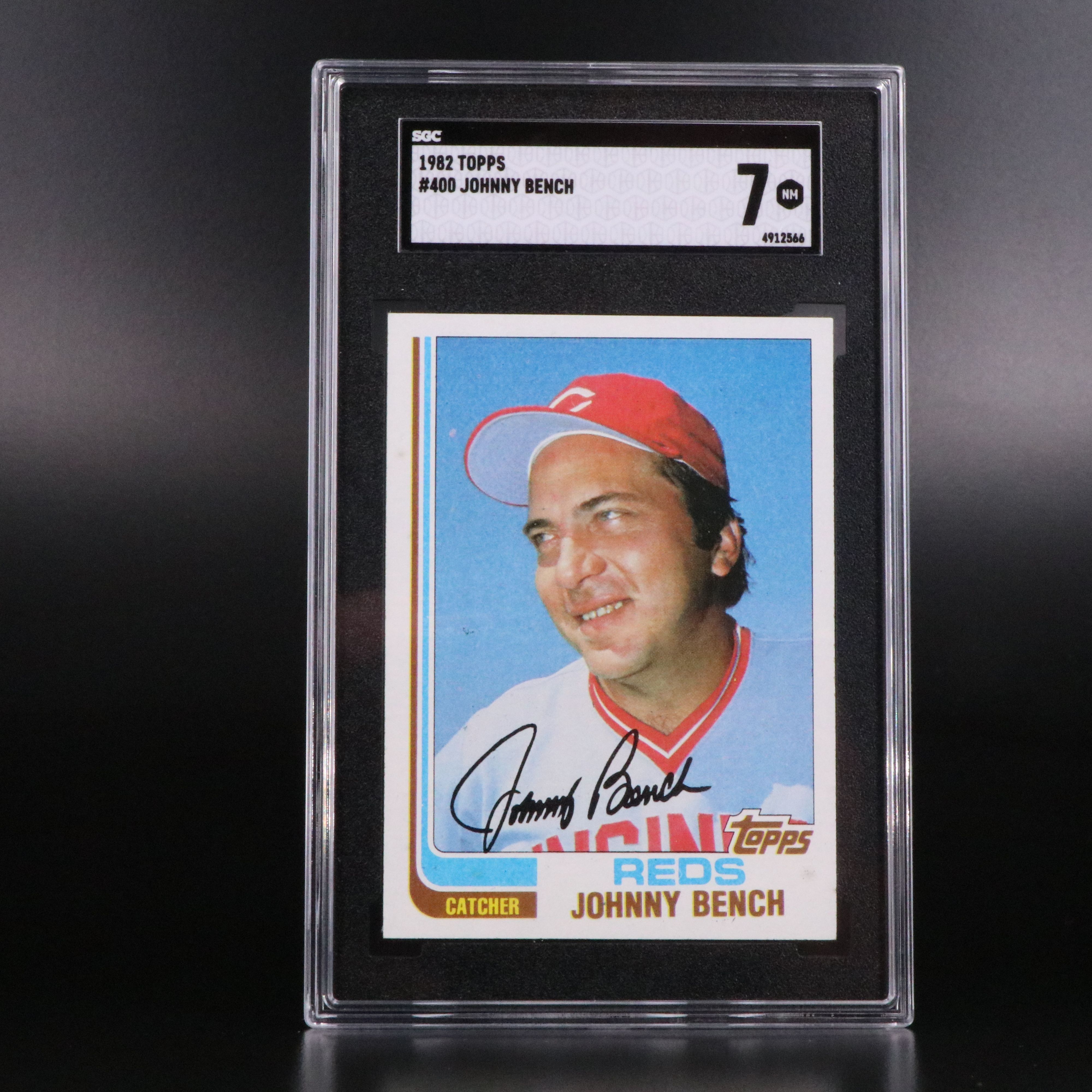 Johnny Bench SGC Graded Topps Cincinnati Reds Baseball Cards, 1980-1983
