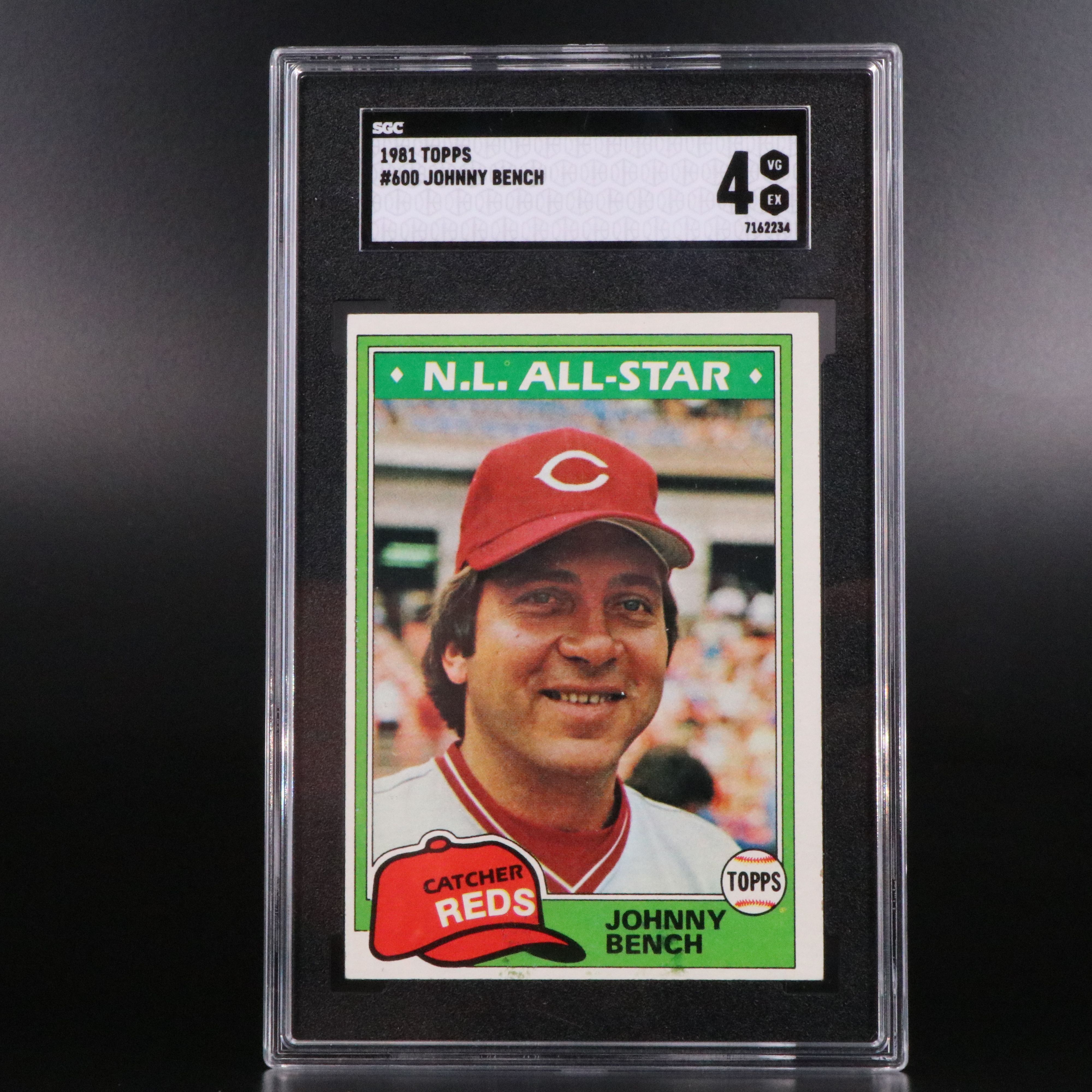 Johnny Bench SGC Graded Topps Cincinnati Reds Baseball Cards, 1980-1983