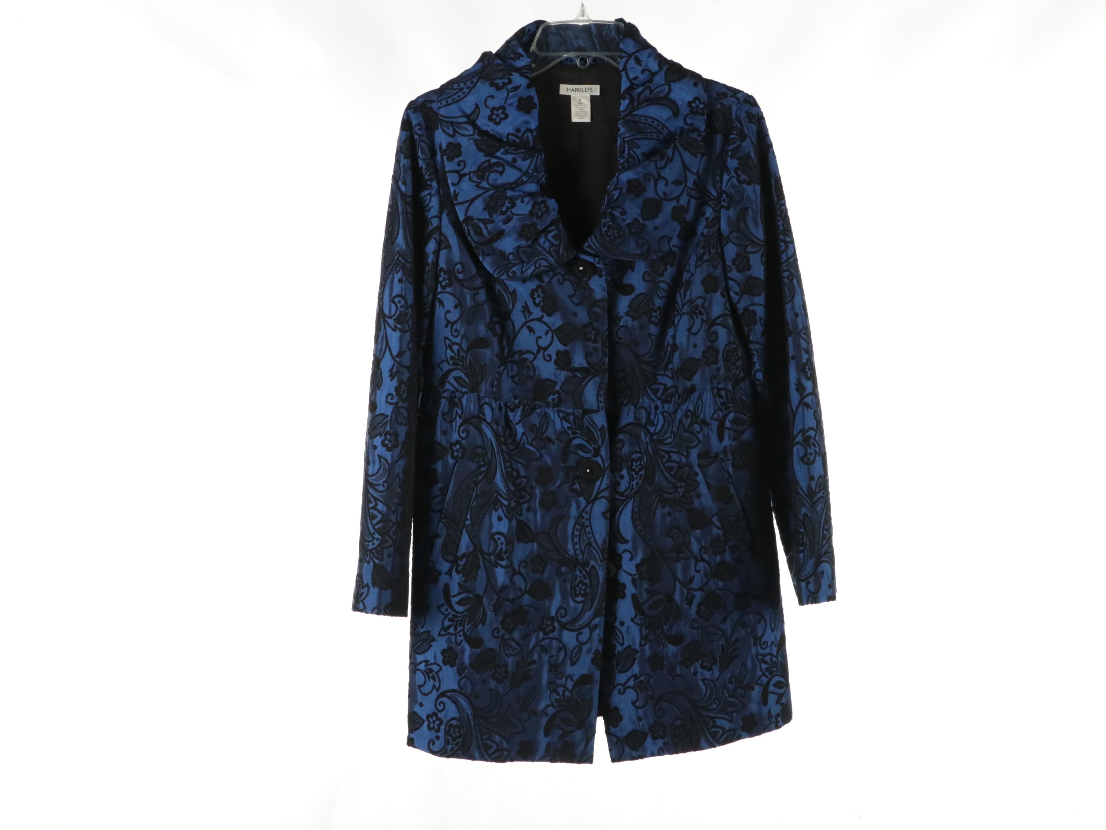 Papéll Boutique Sequin Top, Harold's Floral Jacquard Coat, Other Embellished Top