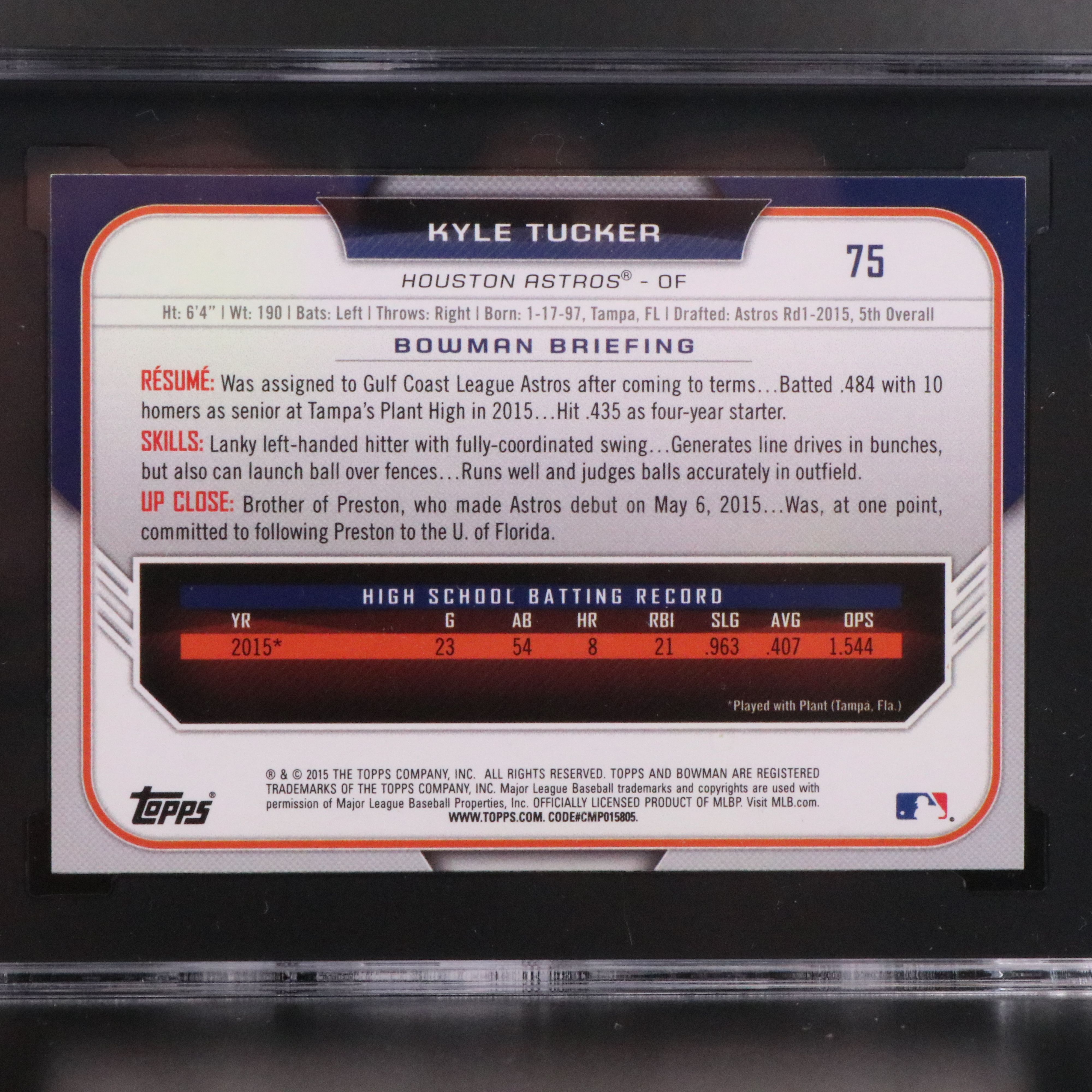 Paul Skenes, Kyle Tucker, and More SGC Graded Baseball Cards, 2010s-2020s