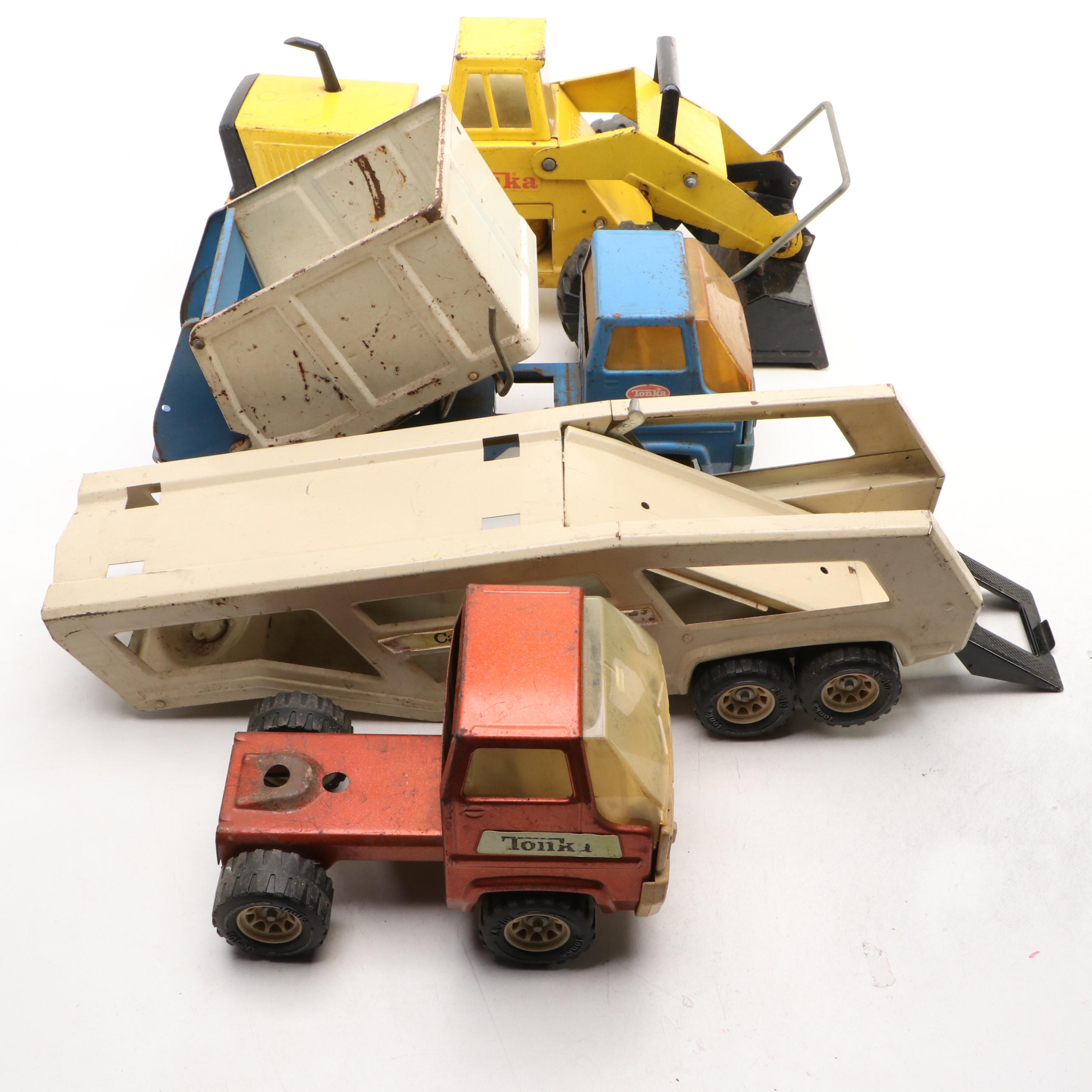 Vintage Tonka Diecast Metal Trucks