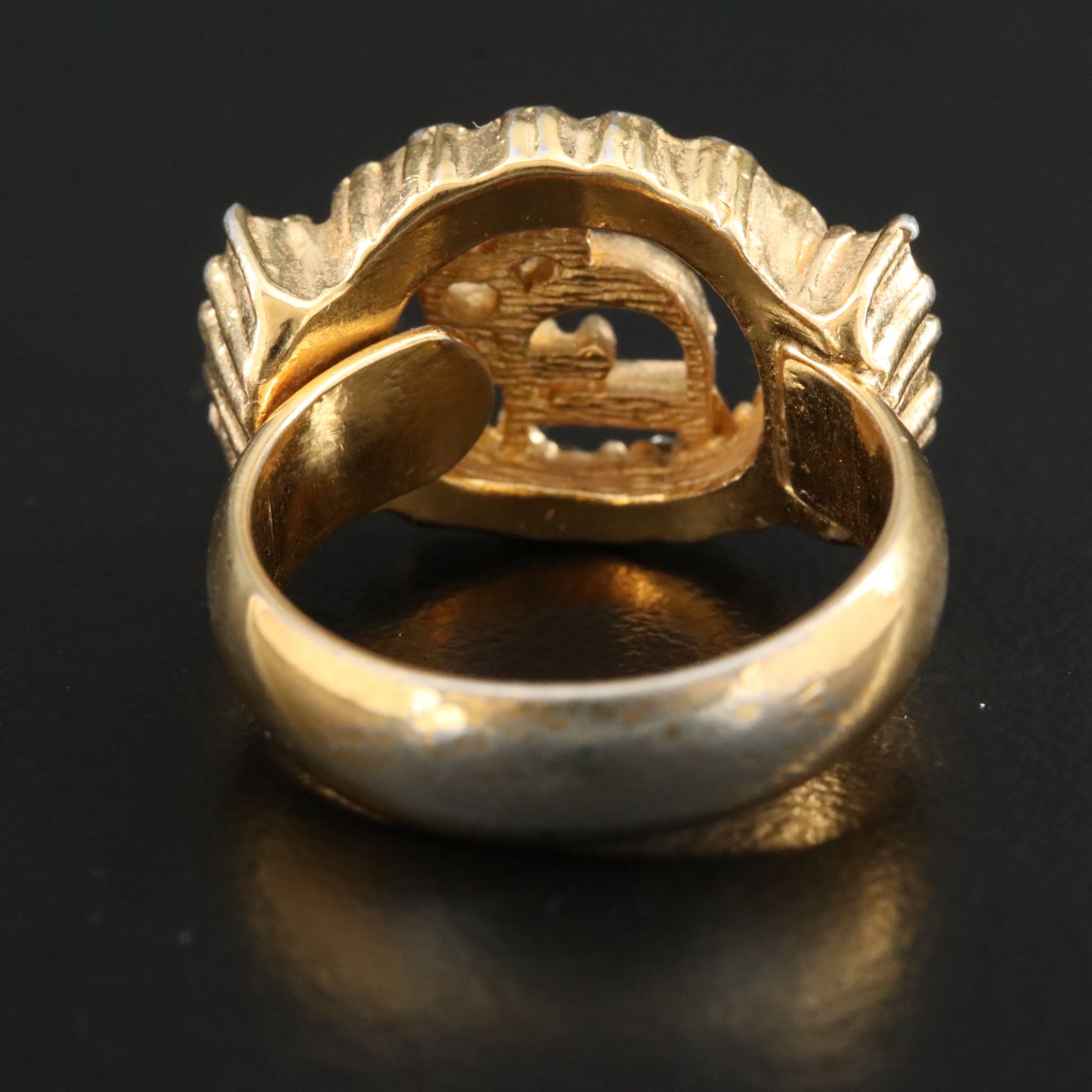 Dior Logo Crystal Ring