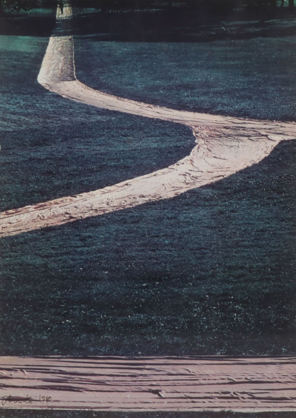 Signed Christo and Jean-Claude "Wrapped Walk Ways" Offset Lithograph, 1980