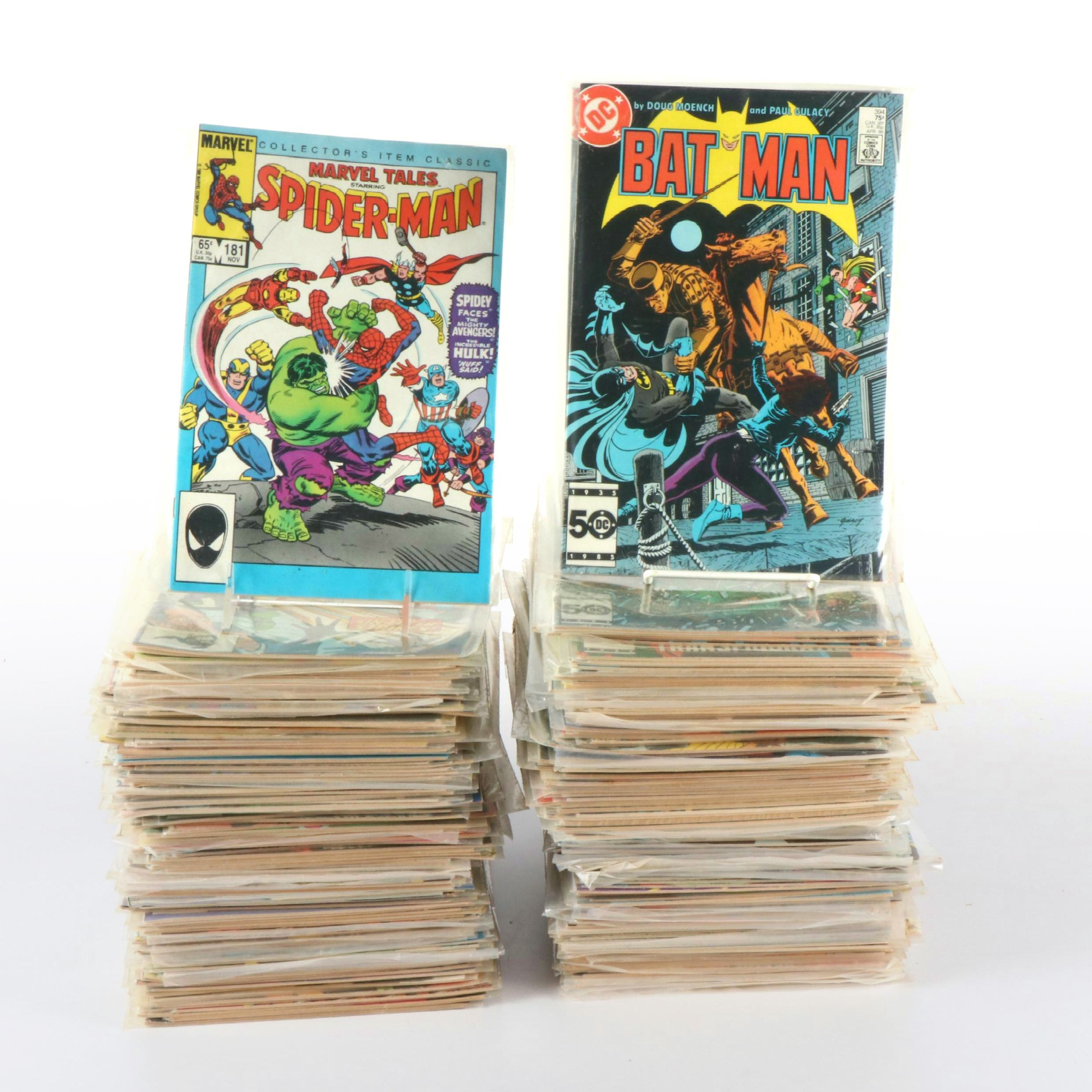 Over 210 Vintage DC and Marvel Comic Books, 1960s to 1980s