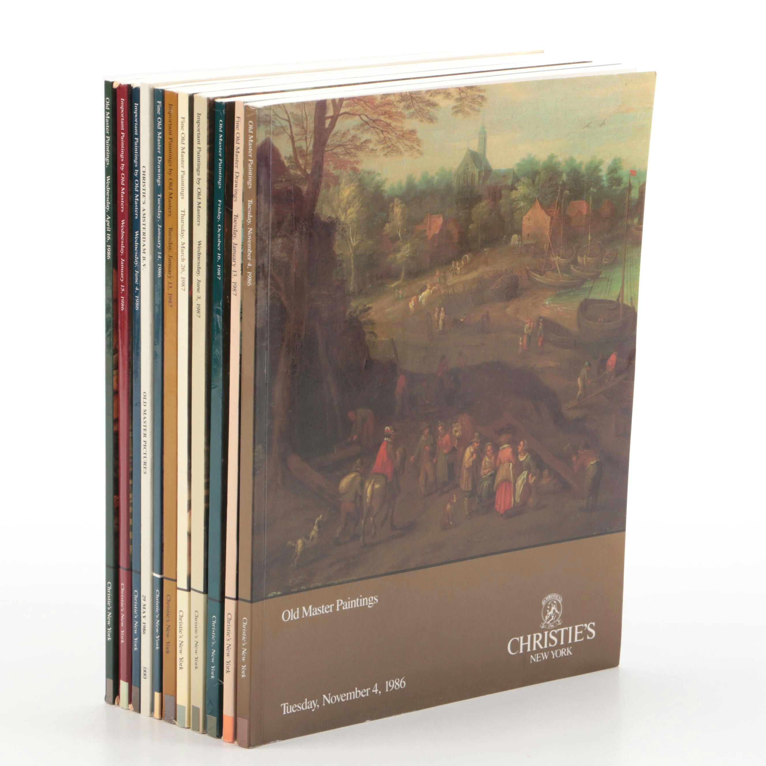 Christie's Old Master Paintings and Drawings Auction Catalogs, Late 20th Century
