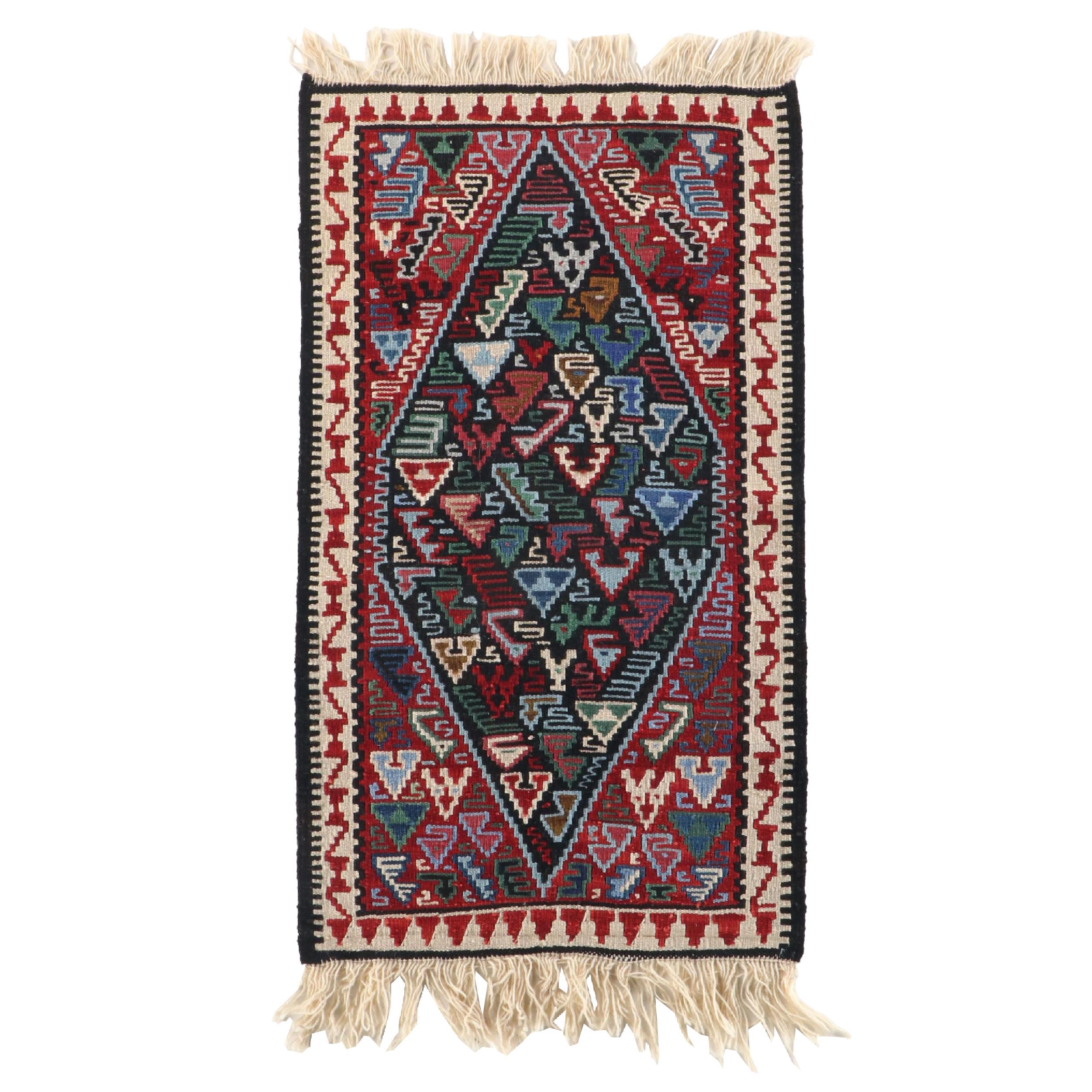 2' x 3'11 Hand-Knotted Southwestern Style Accent Rug
