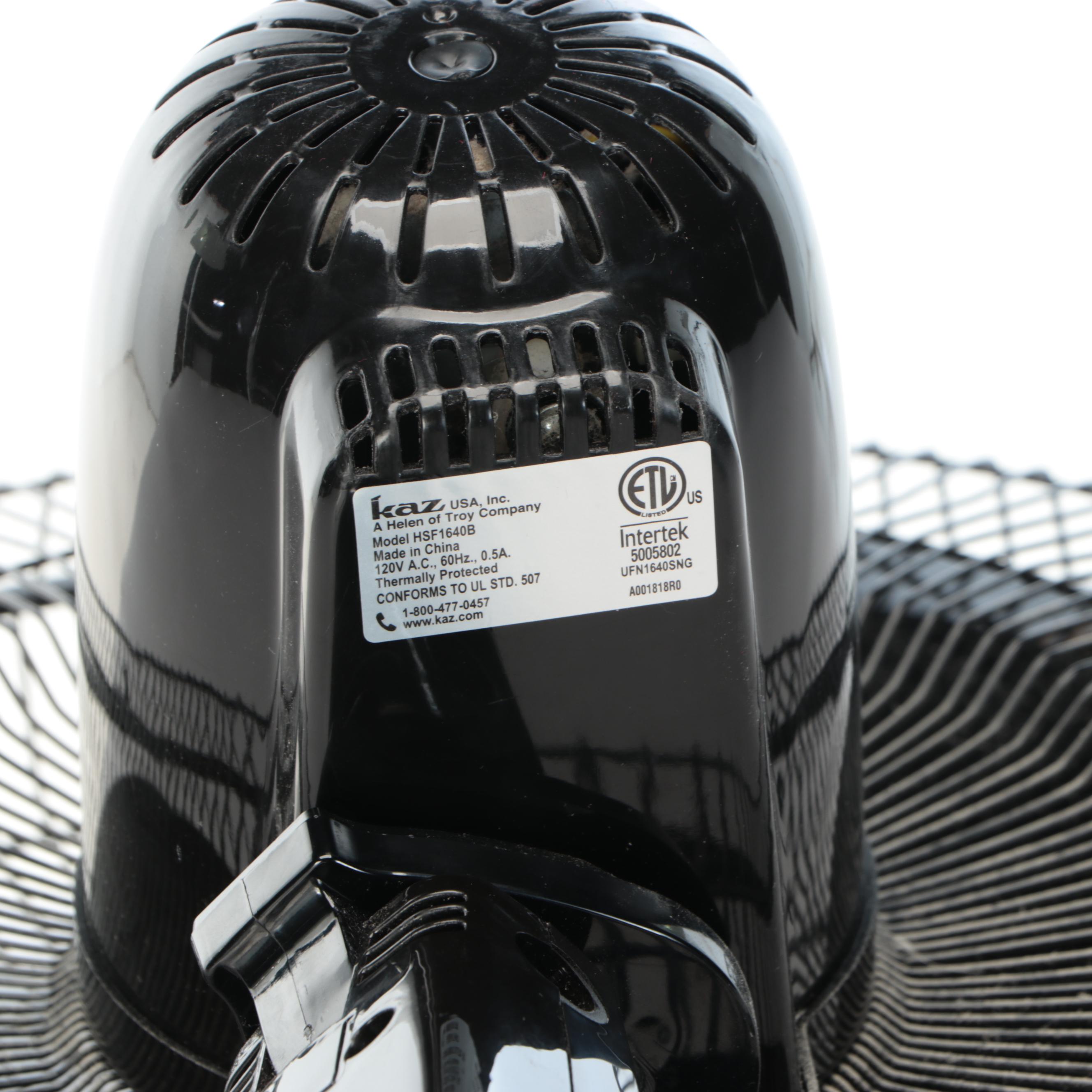 Honeywell Standing Floor Fan and Brookstone Foot Massager